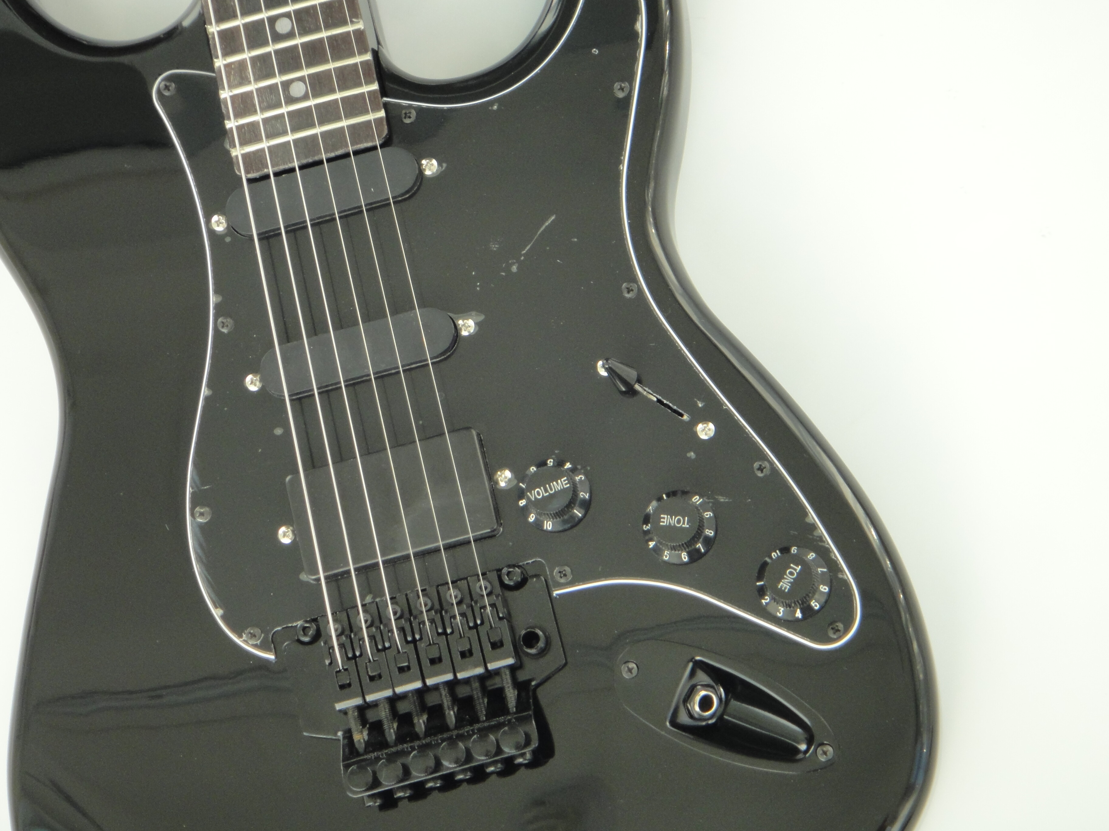 Guitarra Eléctrica Afanti Customized Ancient SSS Pickups Cuerpo Caoba Negro