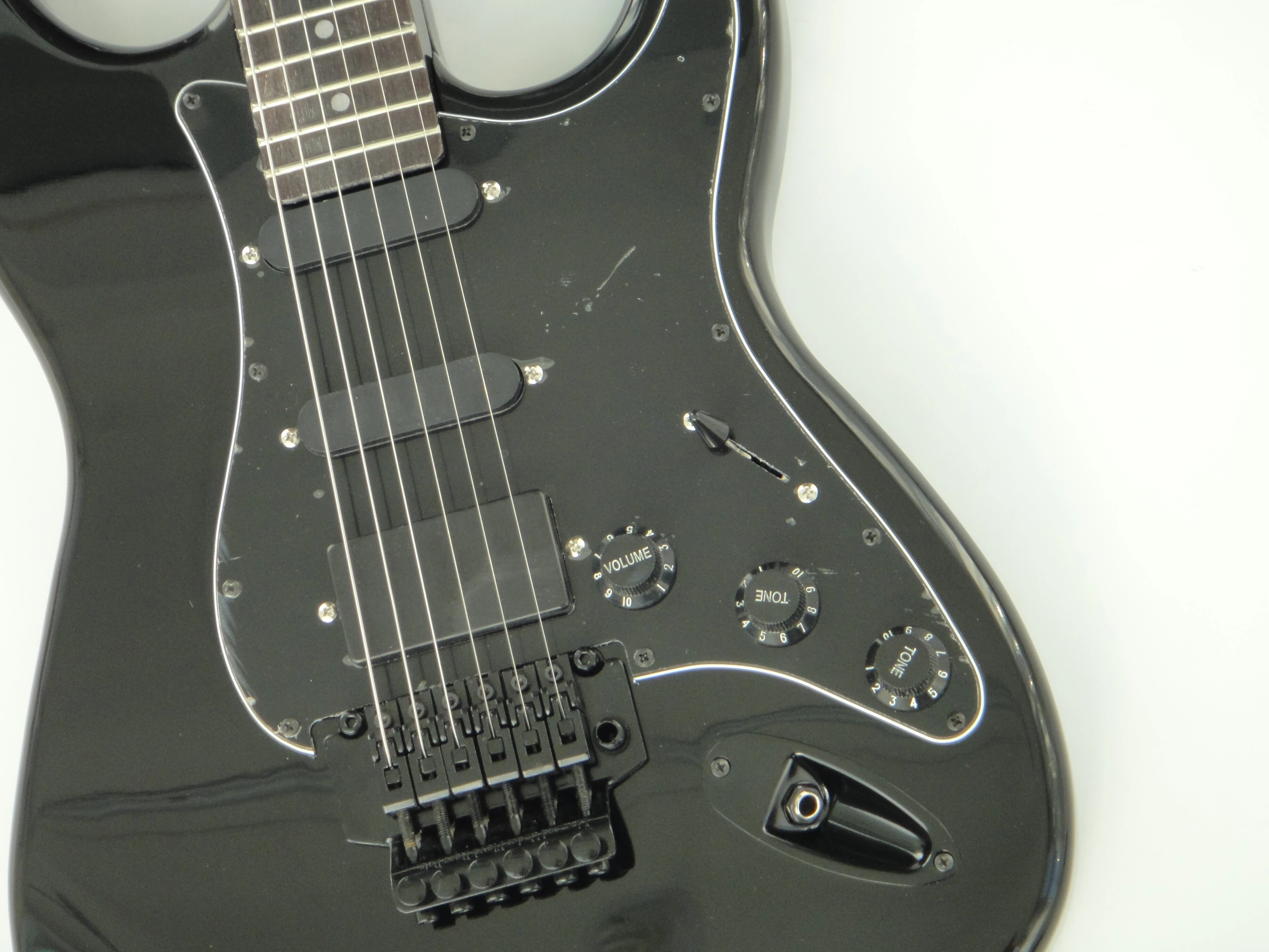 Guitarra Eléctrica Afanti Customized Ancient SSS Pickups Cuerpo Caoba Negro