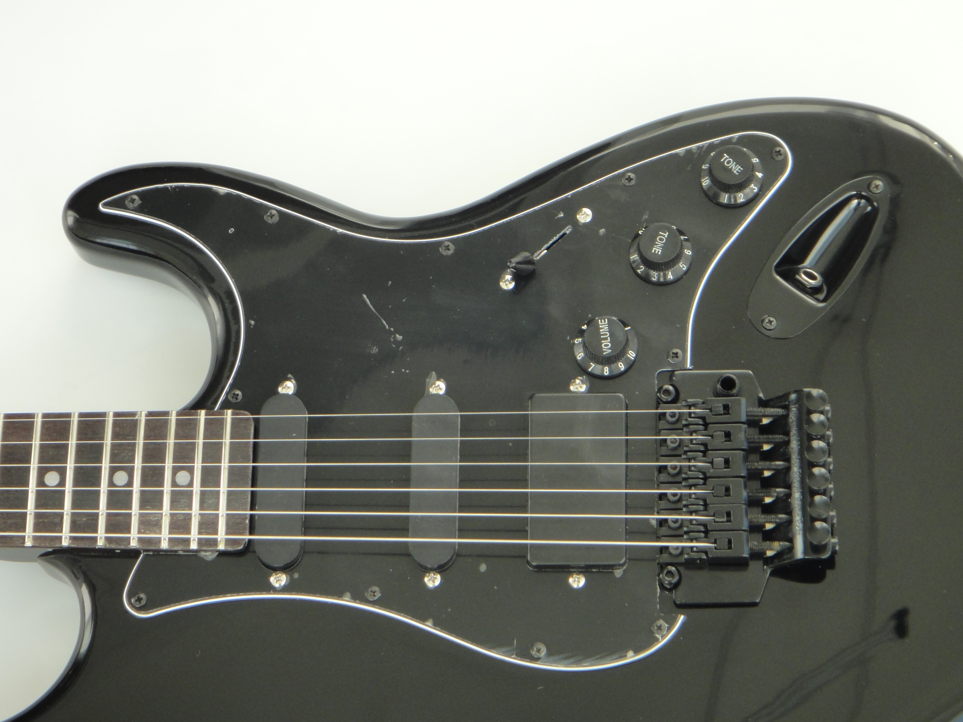 Guitarra Eléctrica Afanti Customized Ancient SSS Pickups Cuerpo Caoba Negro