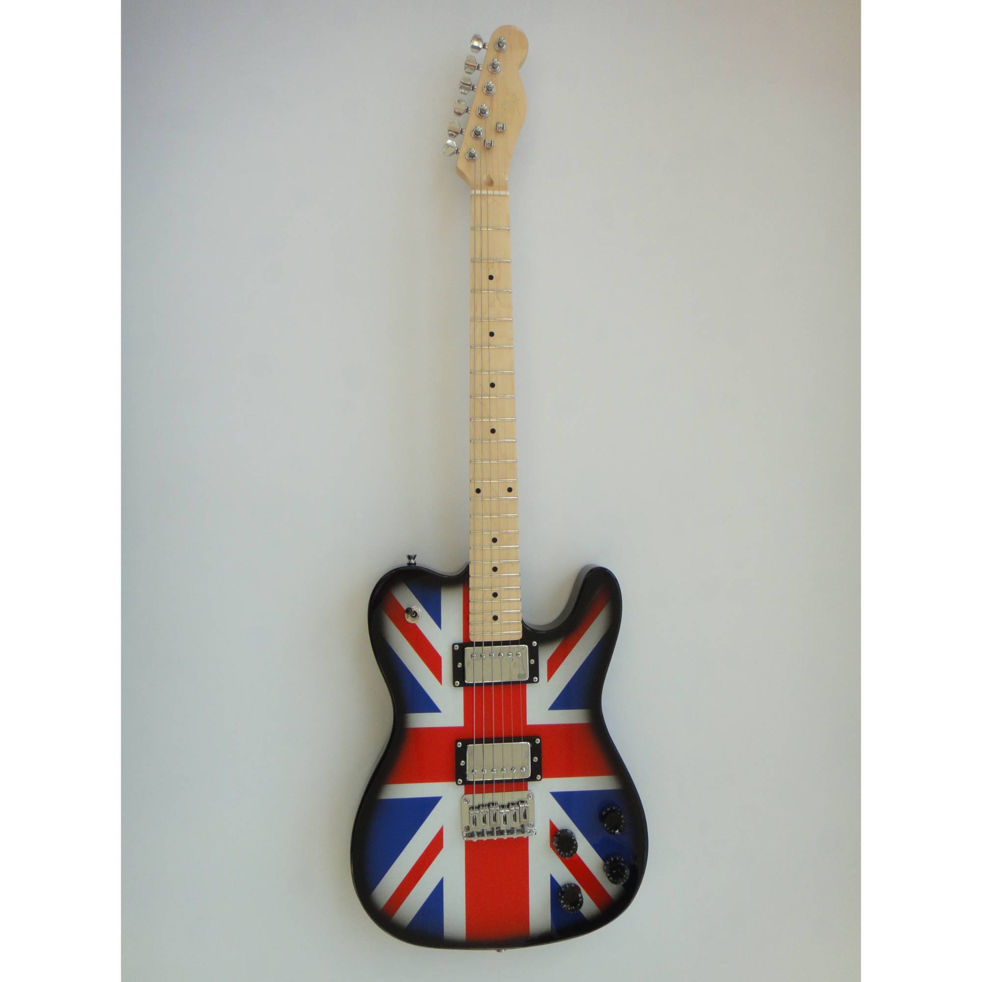 Afanti Guitarra acústica eléctrica con cuello de arce atornillado