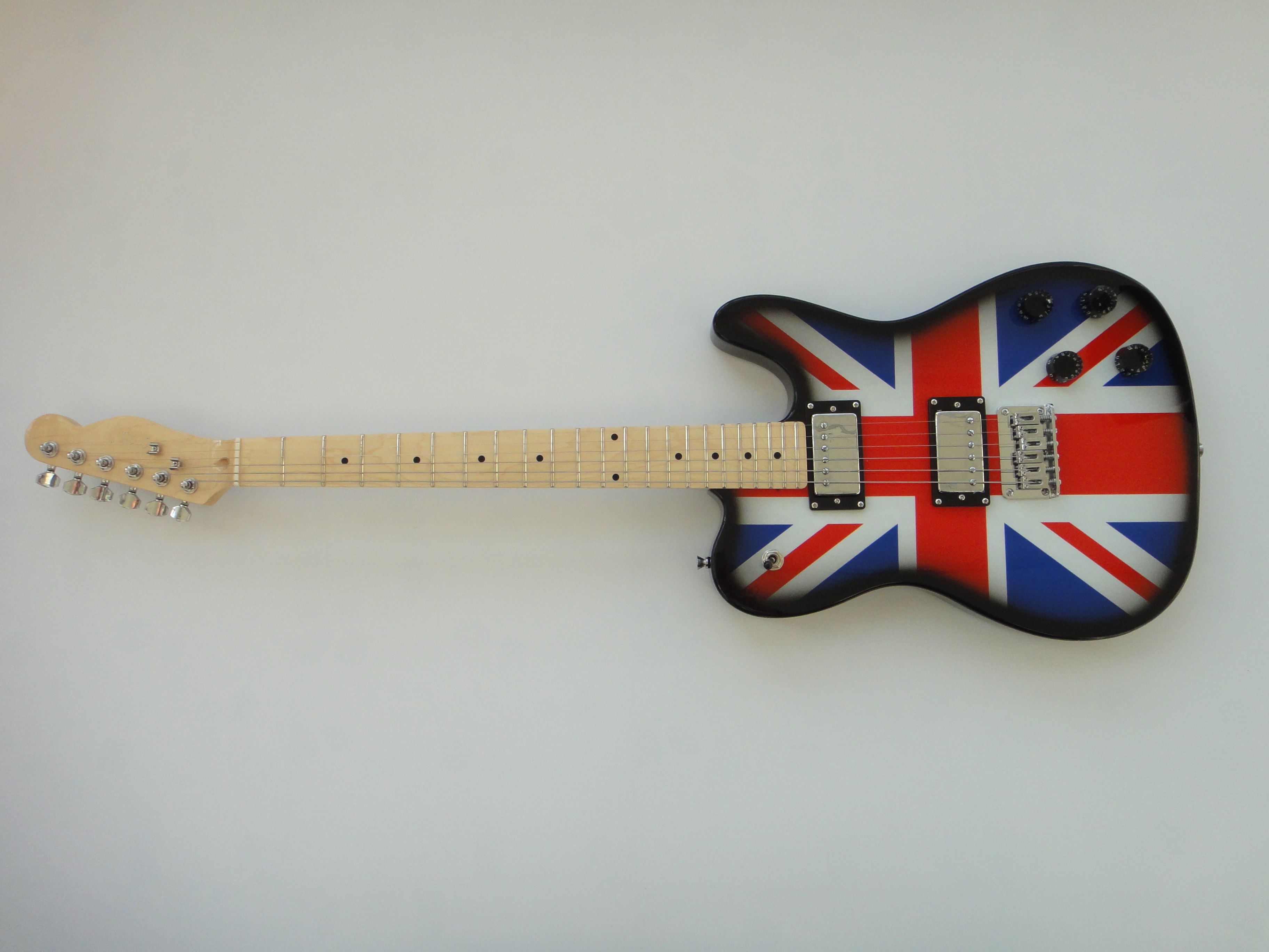 Afanti Guitarra acústica eléctrica con cuello de arce atornillado