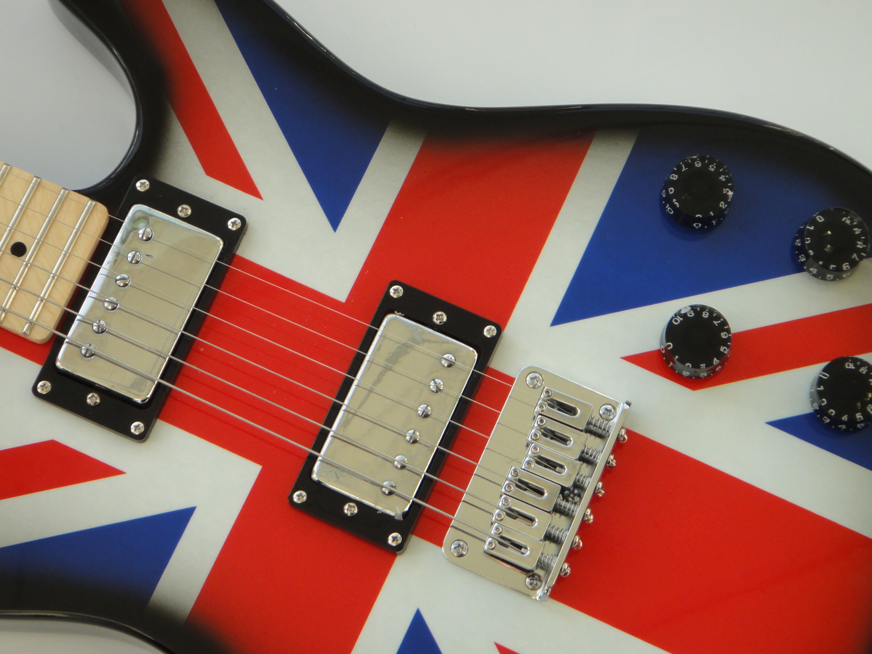 Afanti Guitarra acústica eléctrica con cuello de arce atornillado