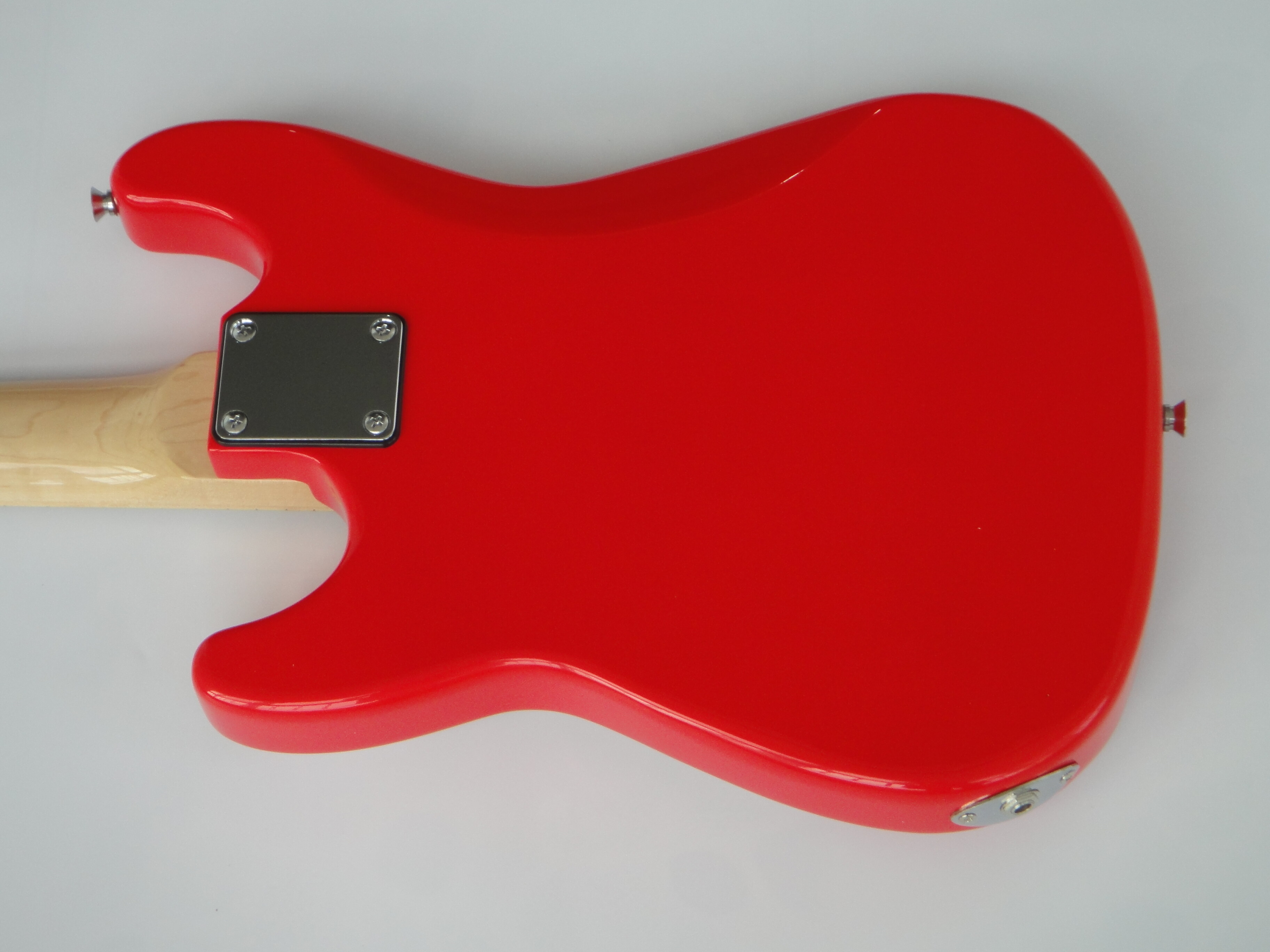 Afanti Guitarra Eléctrica Roja con Cuerpo de Caoba y Mástil de Arce