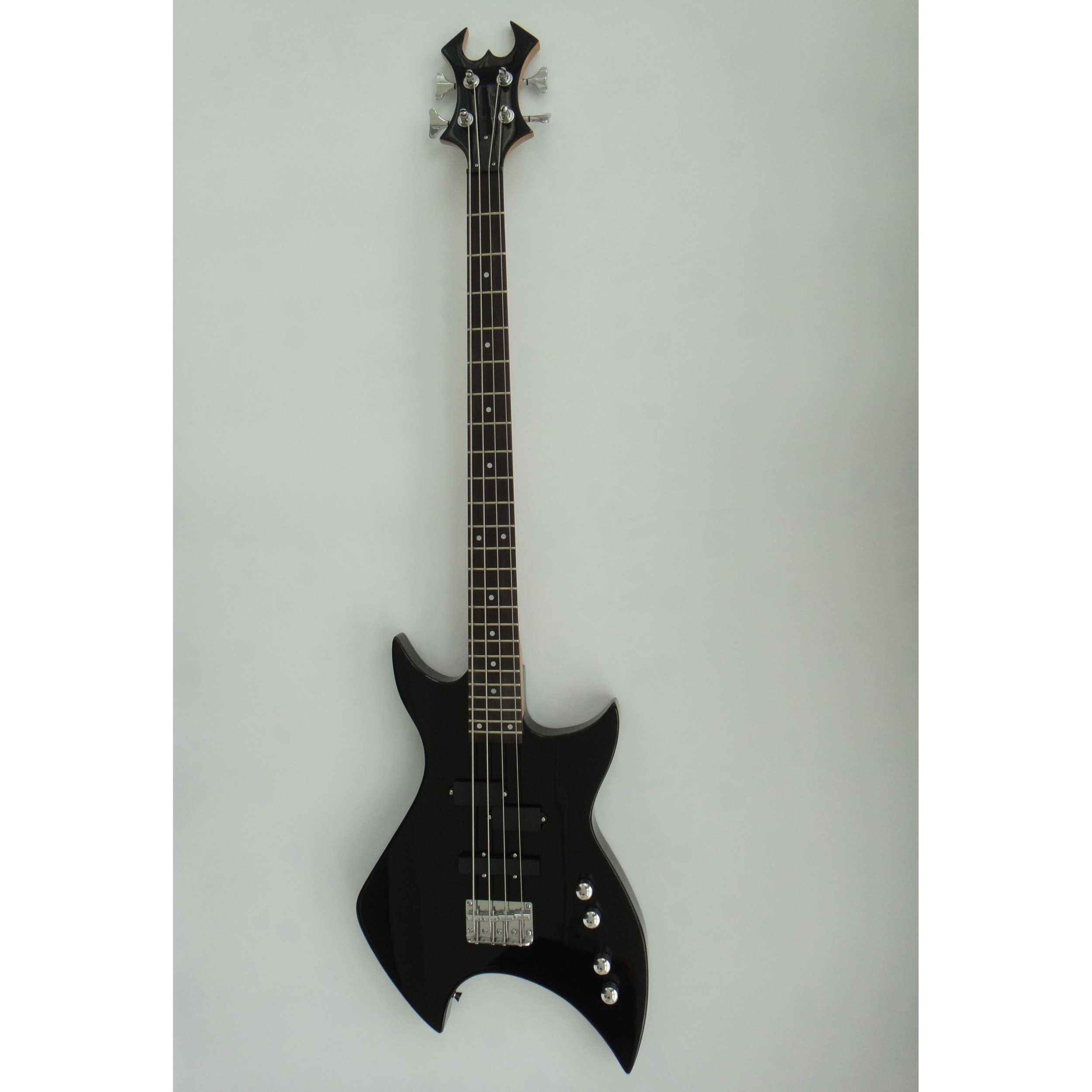 Guitarra eléctrica Afanti con diapasón de palisandro y fondo negro