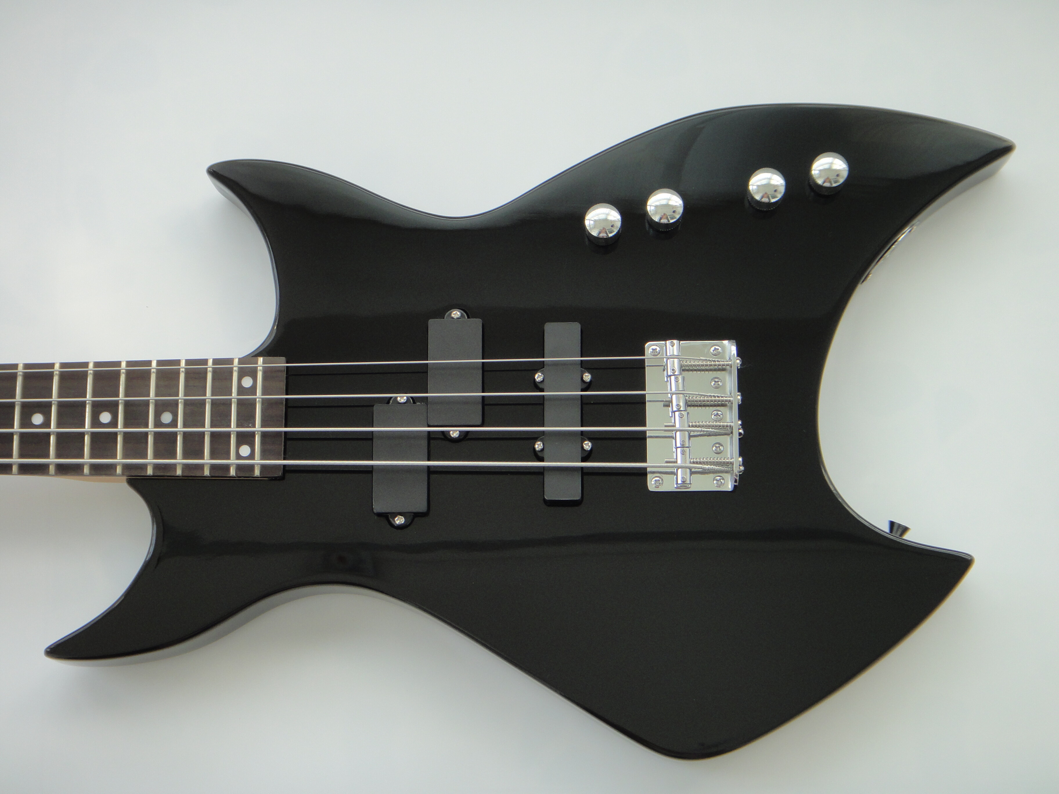 Guitarra eléctrica Afanti con diapasón de palisandro y fondo negro