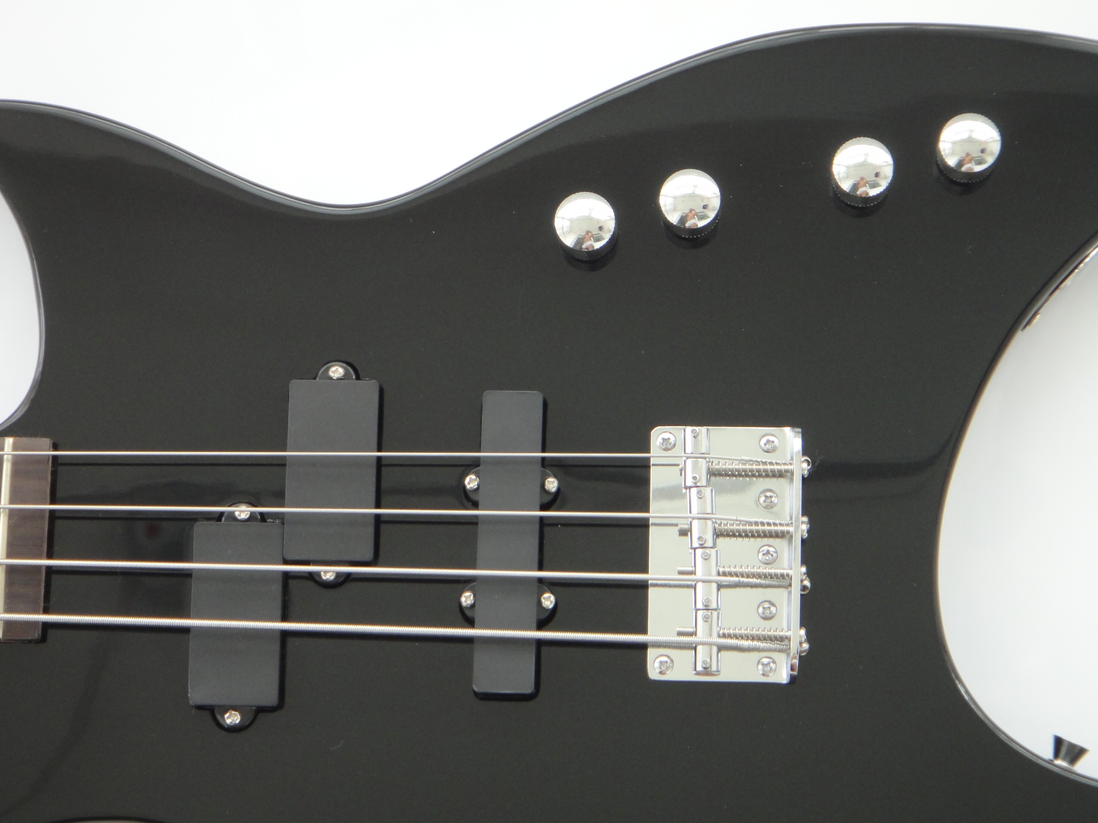 Guitarra eléctrica Afanti con diapasón de palisandro y fondo negro