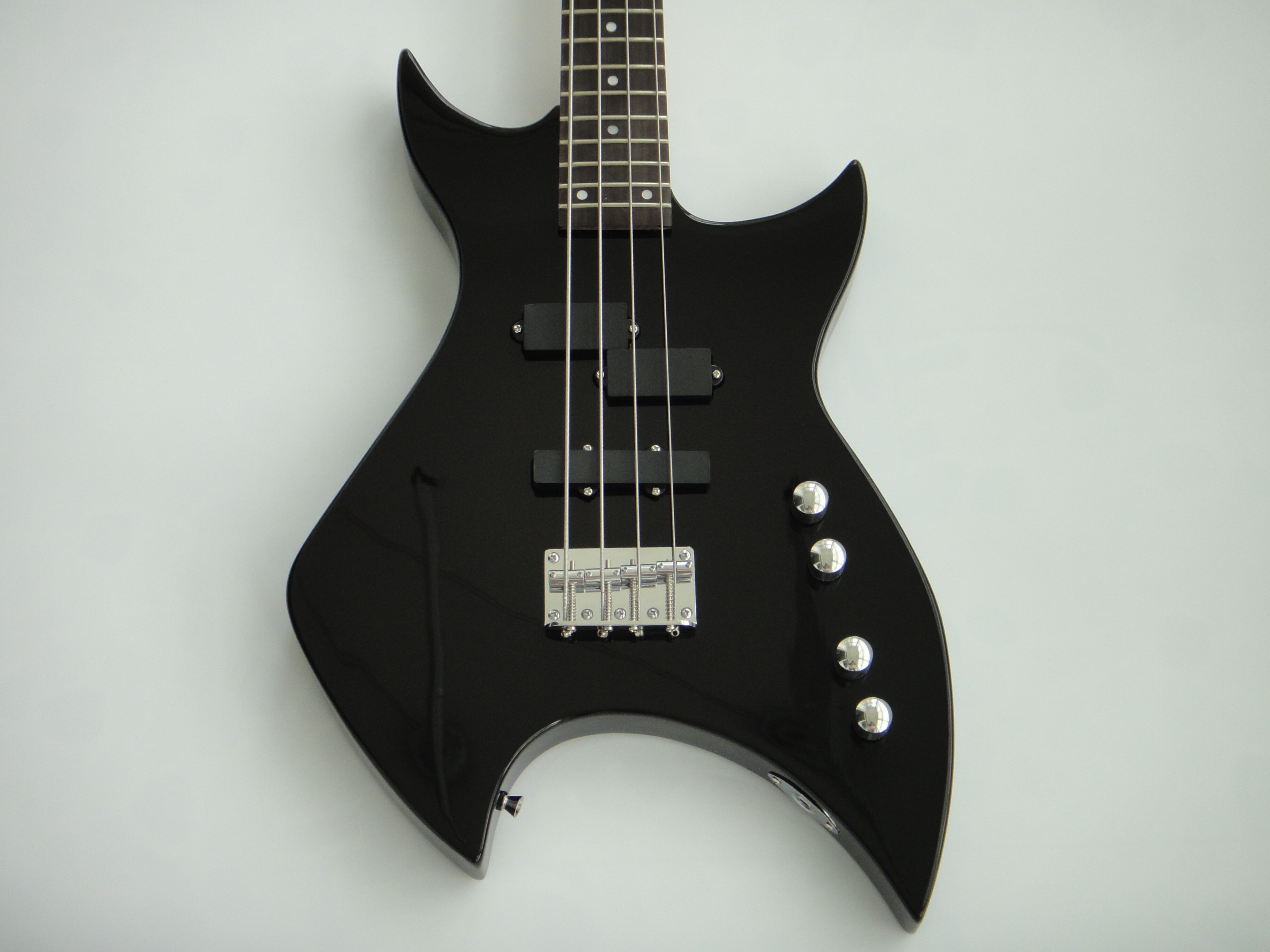 Guitarra eléctrica Afanti con diapasón de palisandro y fondo negro