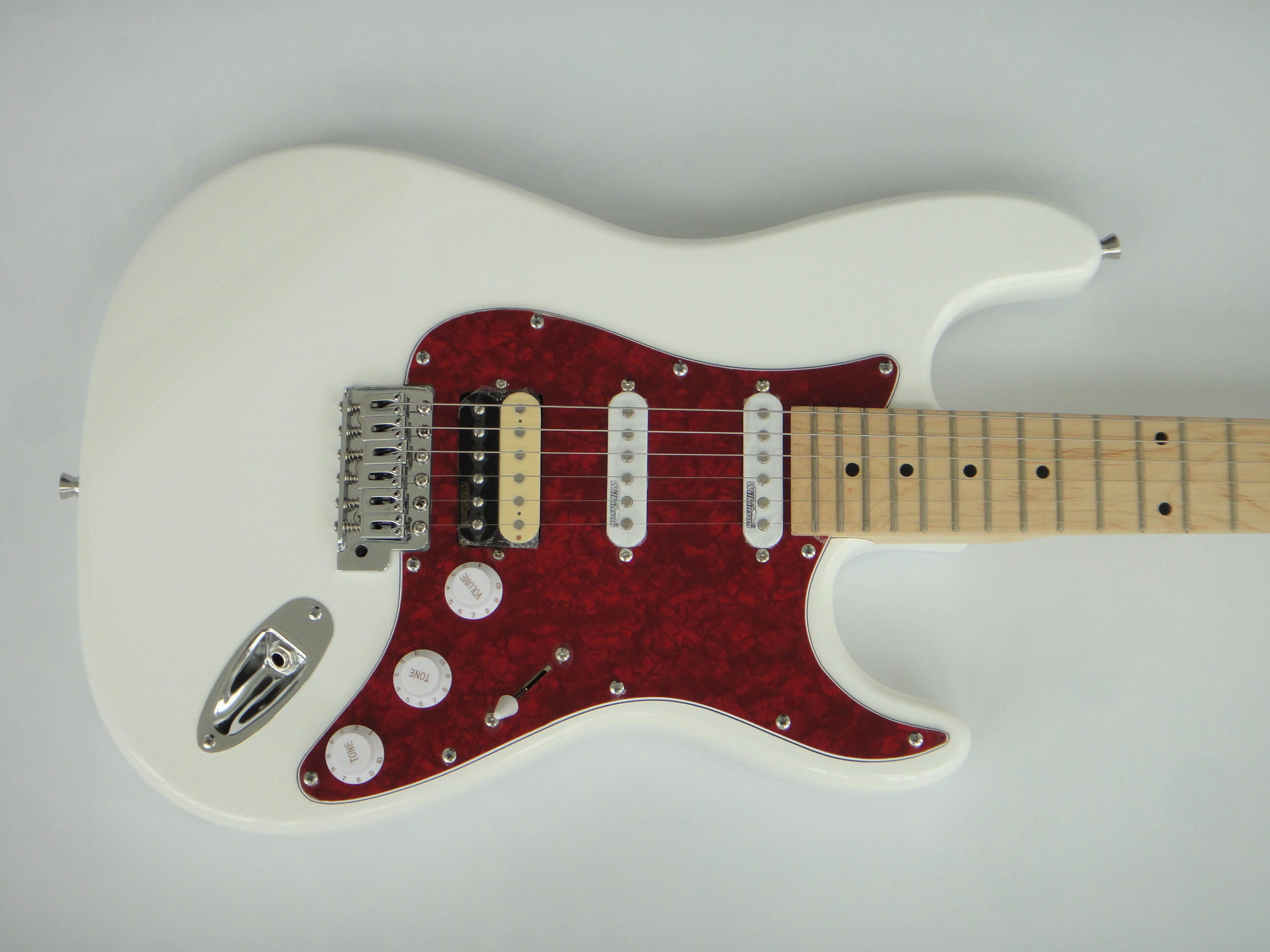 Afanti Guitarra Eléctrica ST Personalizada con Cuerpo de Caoba