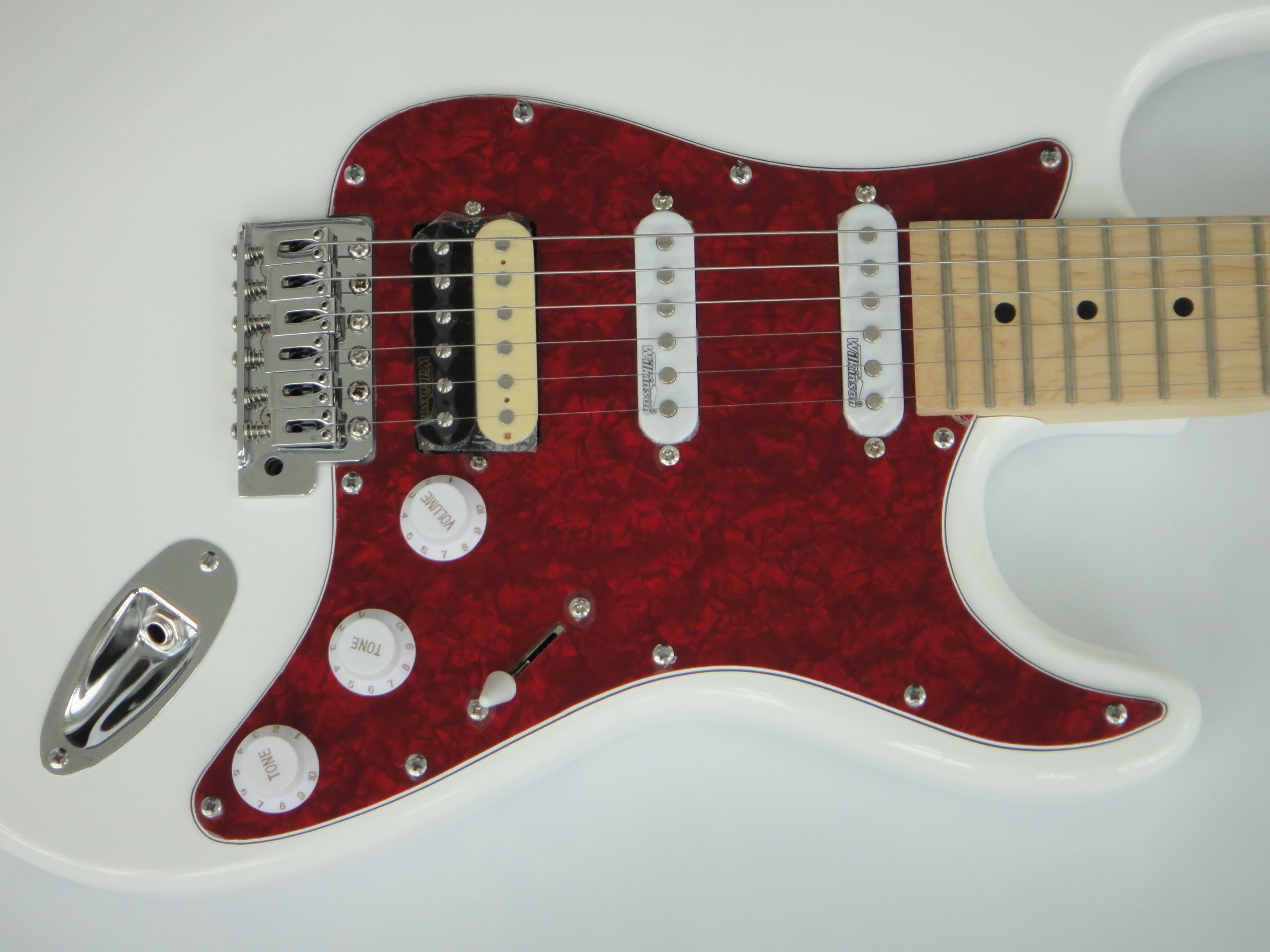 Afanti Guitarra Eléctrica ST Personalizada con Cuerpo de Caoba