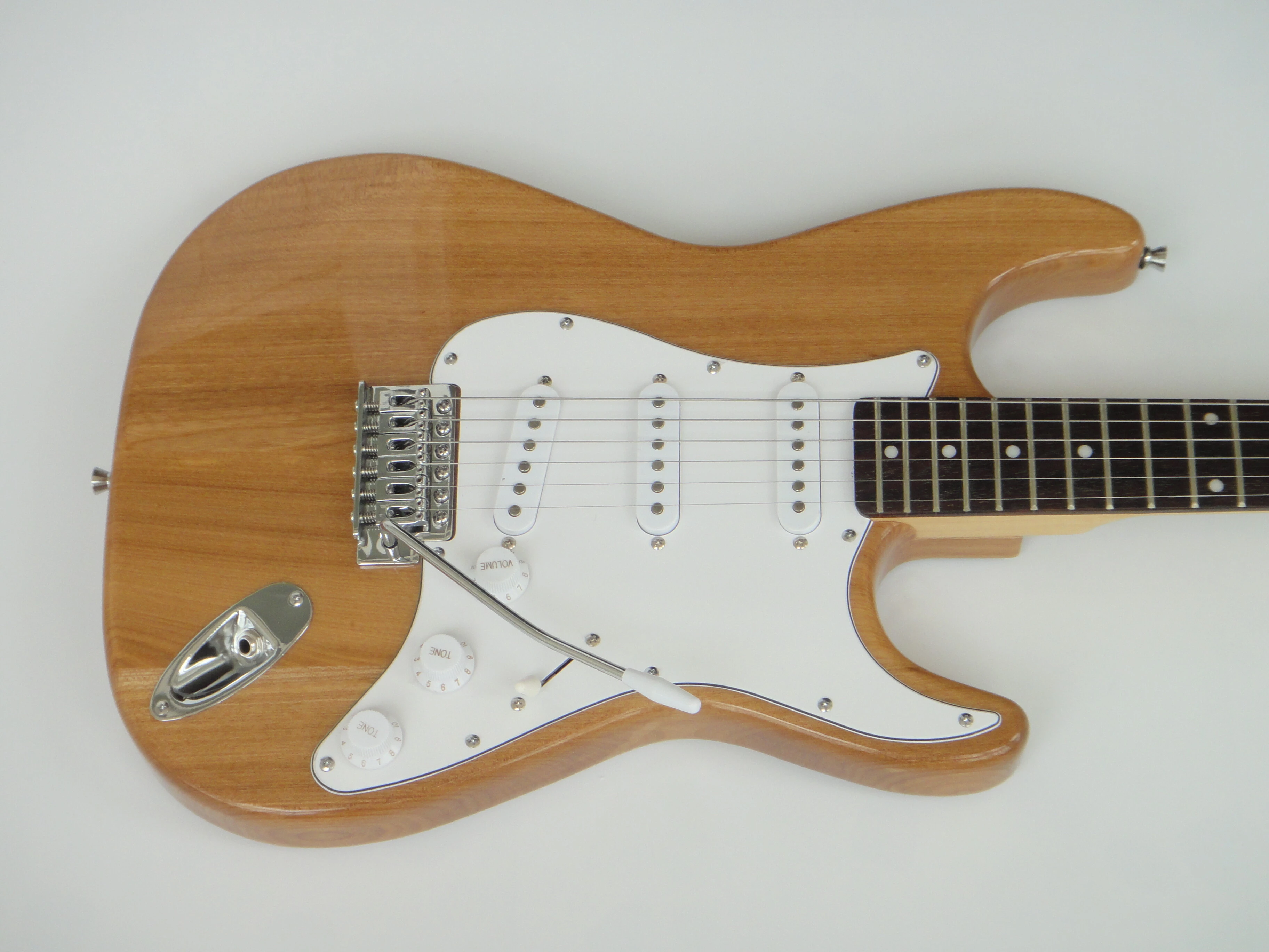 Afanti Guitarra Eléctrica ST con Mástil de Arce Atornillado Personalizada