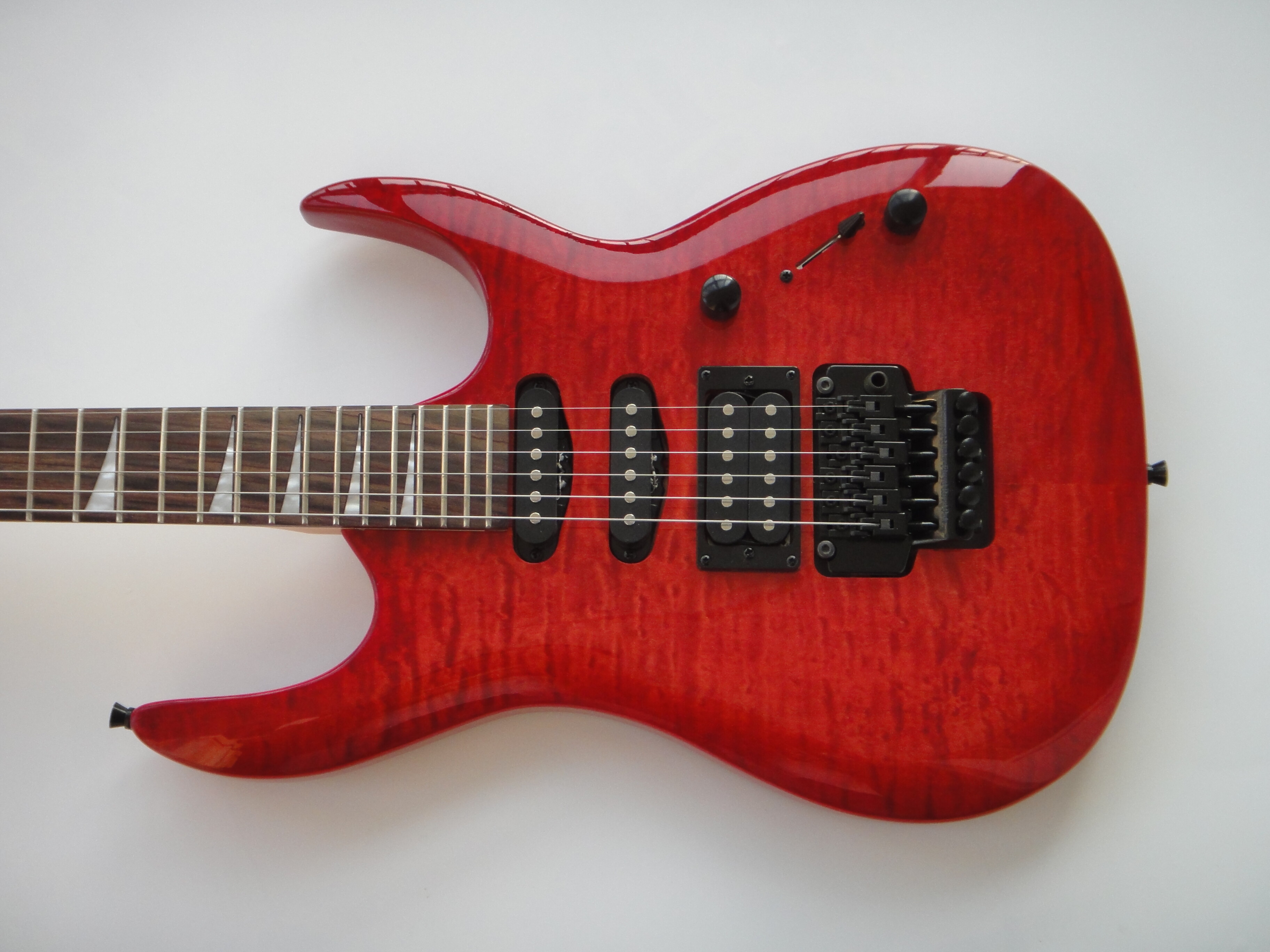 Afanti Guitarra Eléctrica Personalizada con Cuerpo de Caoba y Mástil de Arce