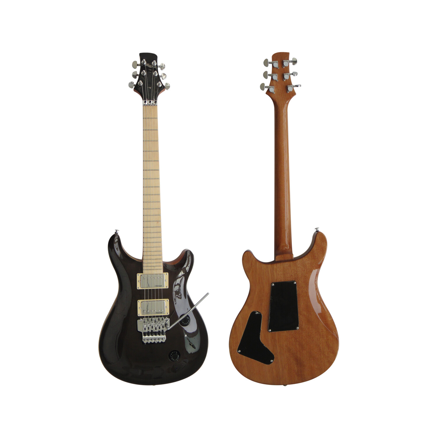 Guitarra eléctrica Afanti HH con 24 trastes y cuerpo de caoba