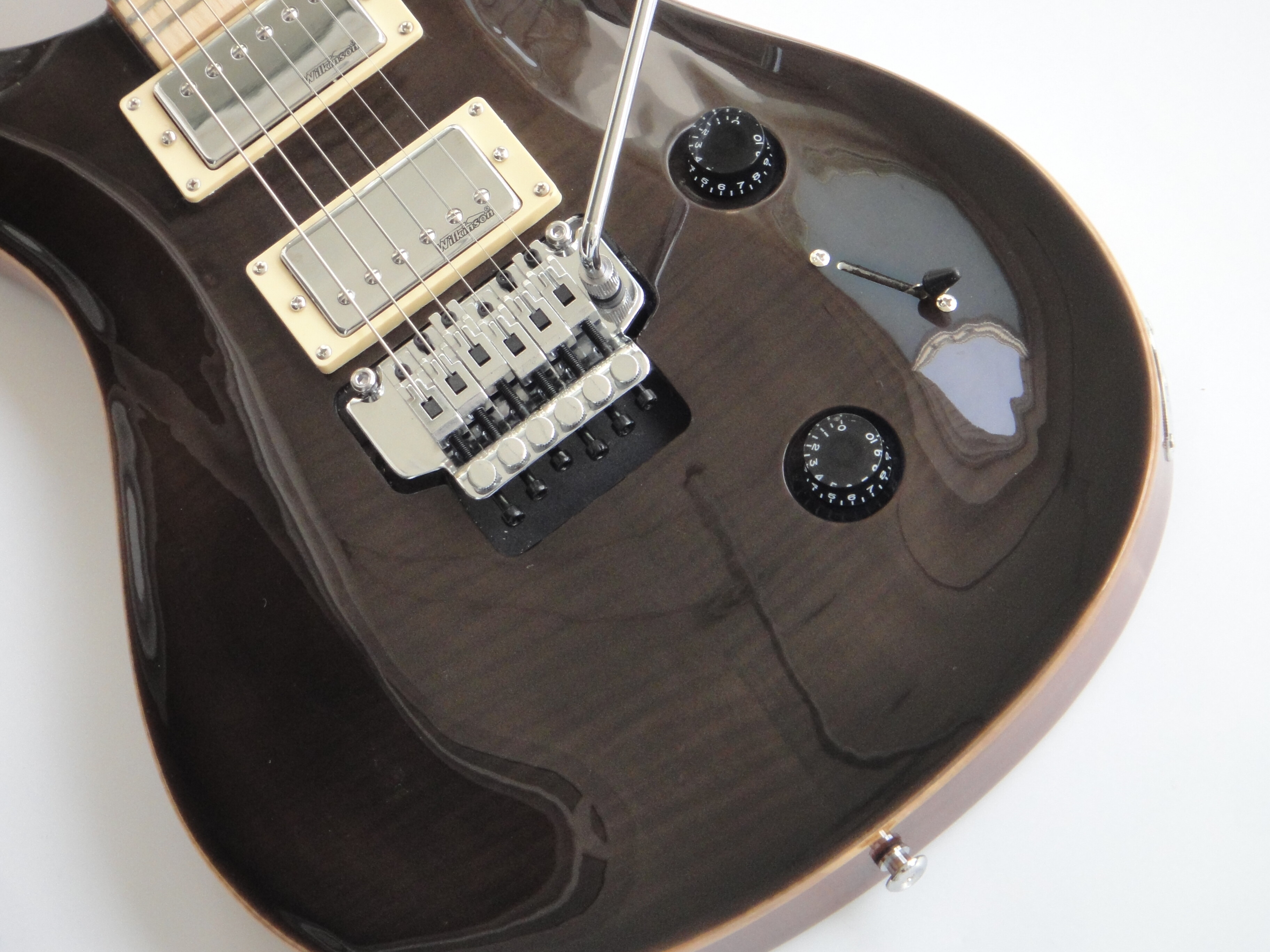 Guitarra eléctrica Afanti HH con 24 trastes y cuerpo de caoba