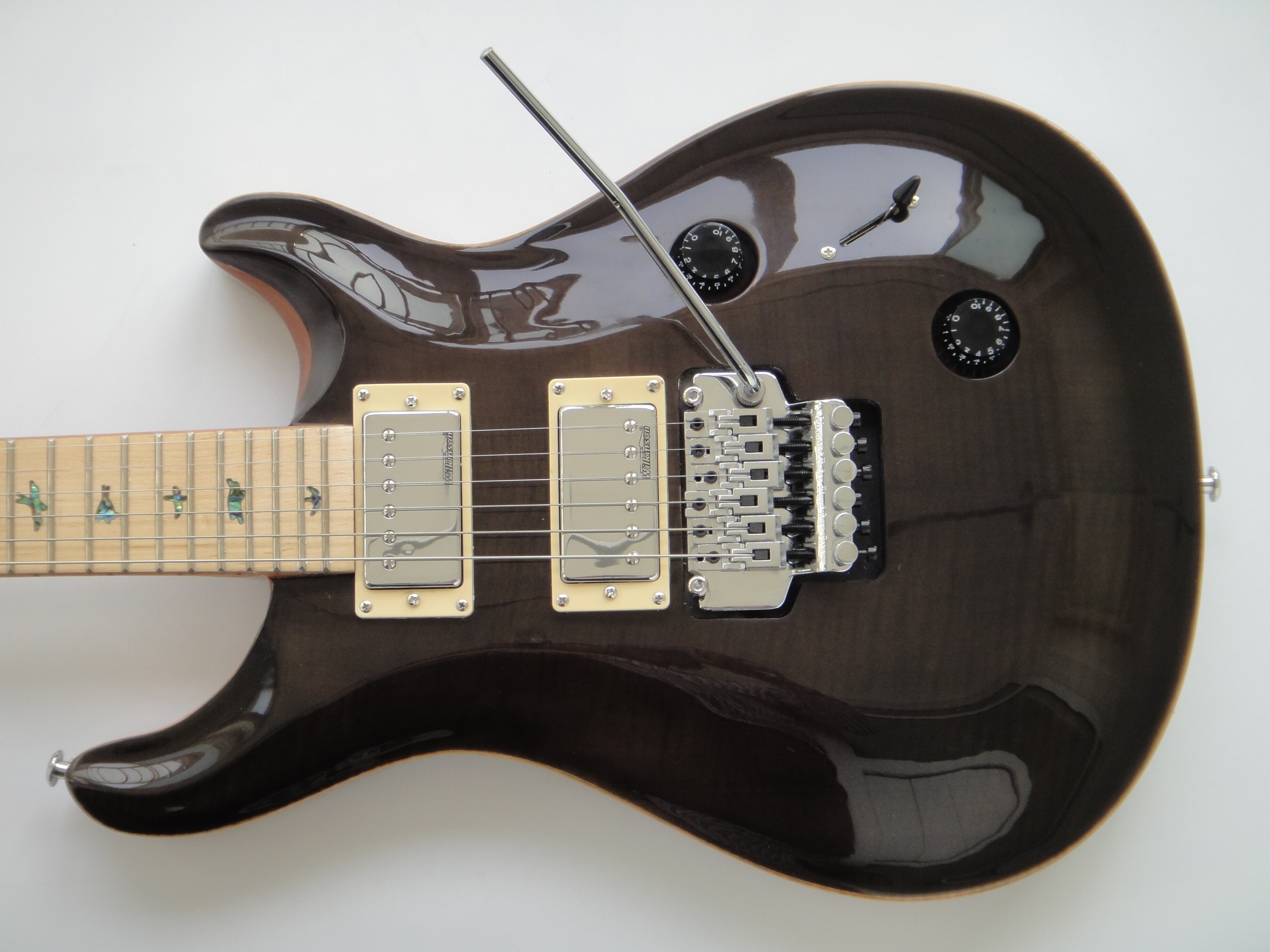 Guitarra eléctrica Afanti HH con 24 trastes y cuerpo de caoba