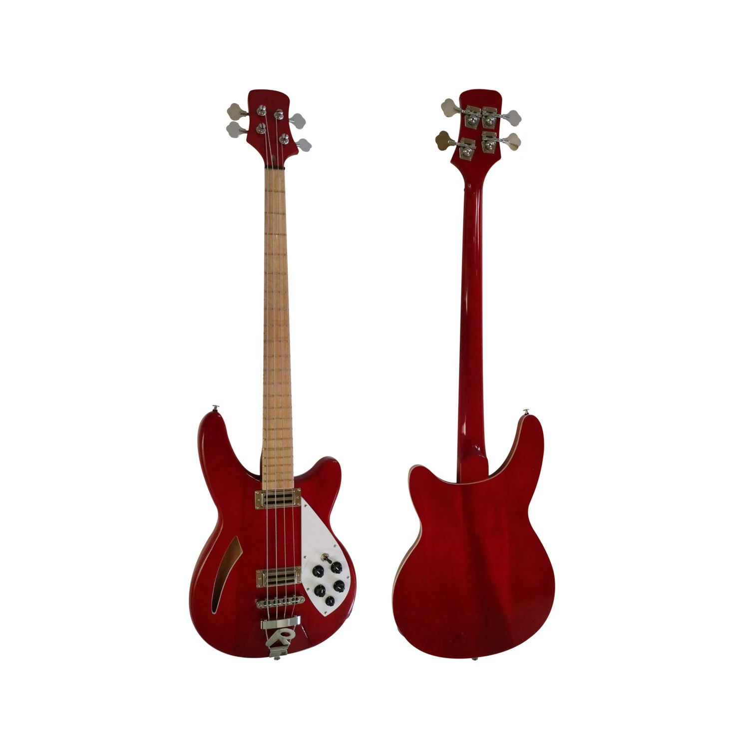 Afanti Set In Cuerpo Caoba 4 Cuerdas Guitarra Bajo Eléctrico