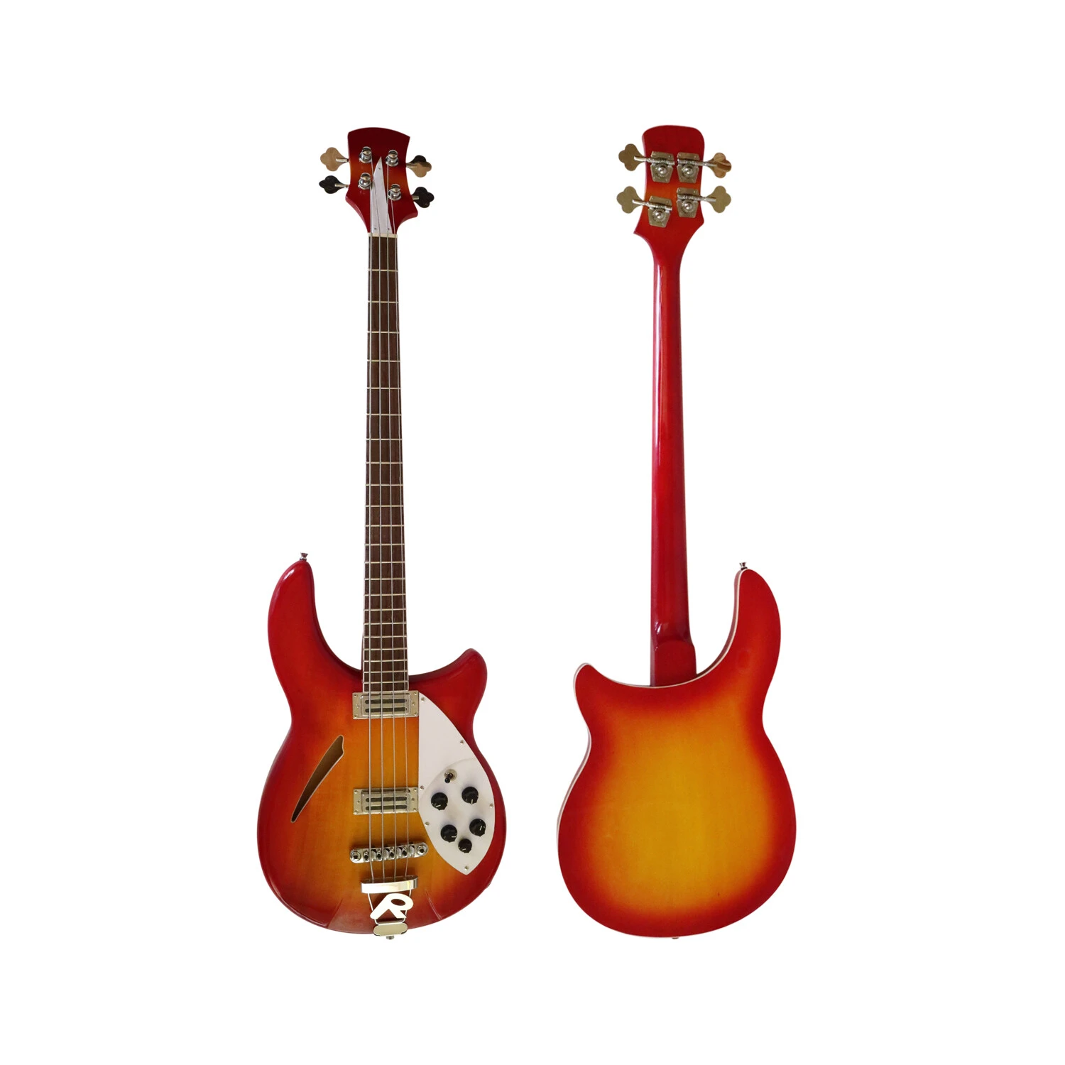 Afanti Guitarra Bajo Electrico Cuerpo Caoba Diapason Palosanto