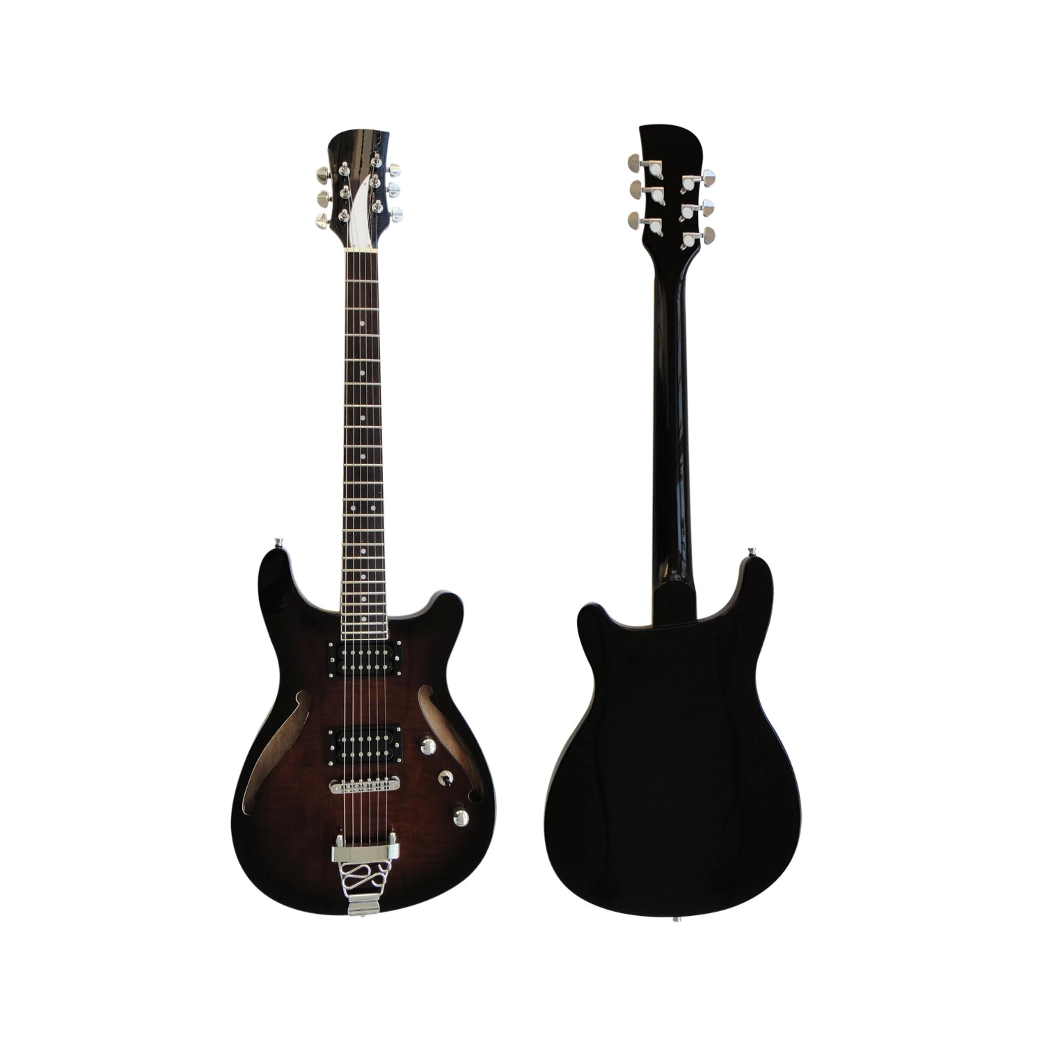 Afanti Guitarra Eléctrica Personalizada Cuerpo Caoba