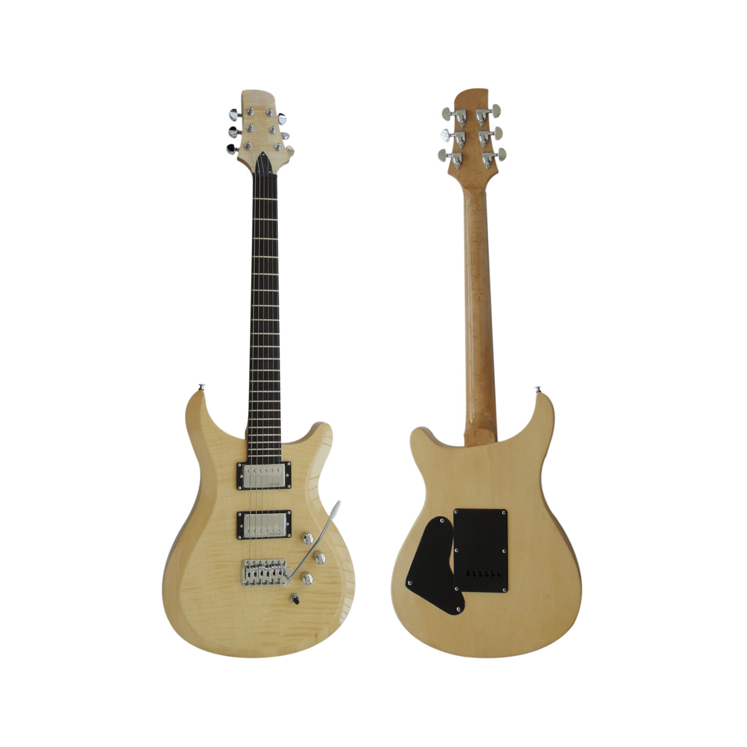 Guitarra Eléctrica Afanti Set en Cuerpo de Caoba con Chapa de Arce Flameado