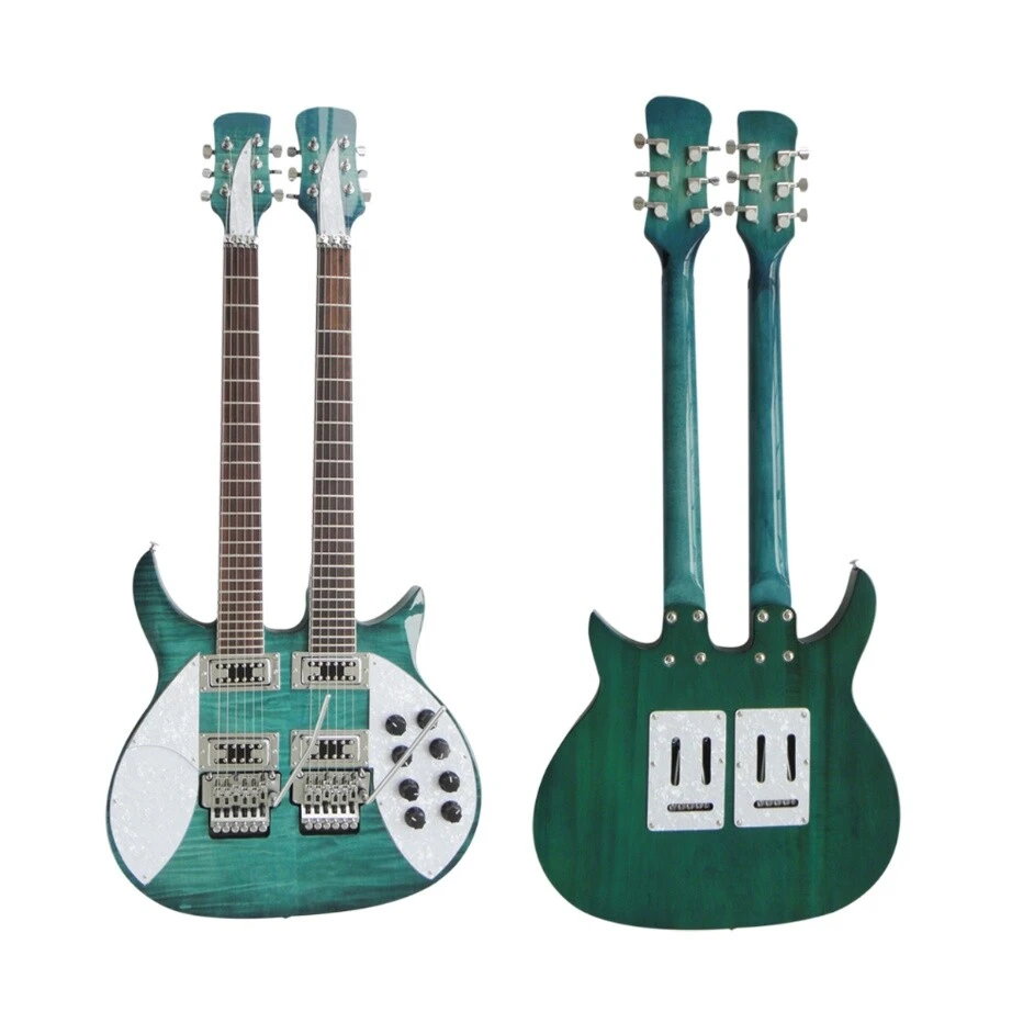 Afanti Guitarra Eléctrica Personalizada Doble Mástil
