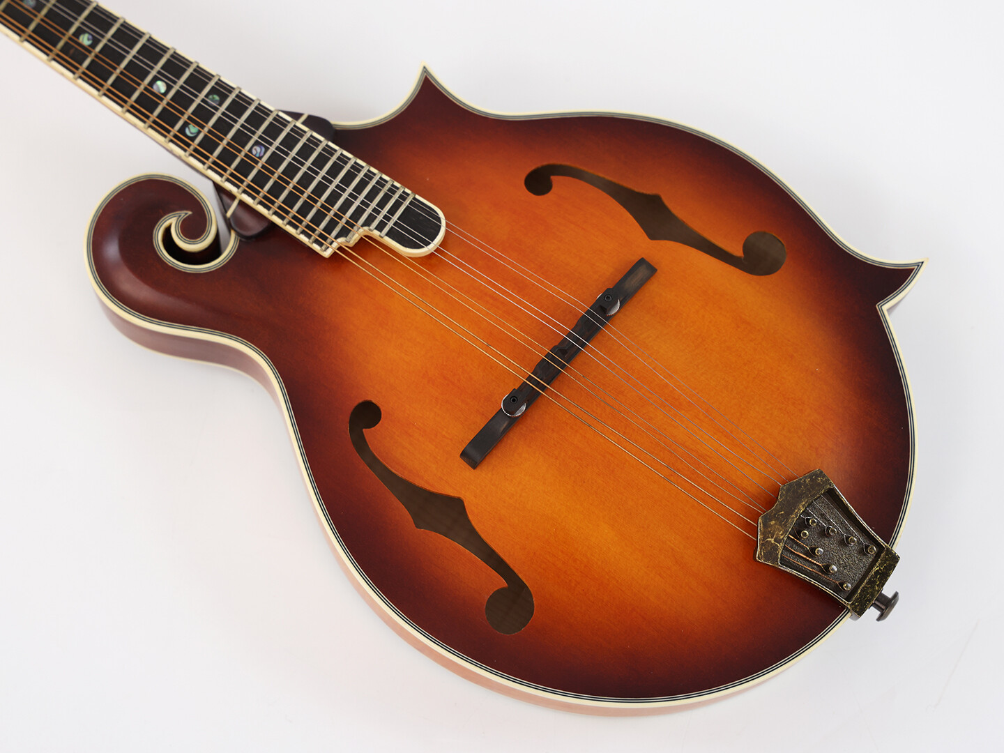 Afanti Mandolina F Estilo con Tapa de Abeto AAA Artesanal