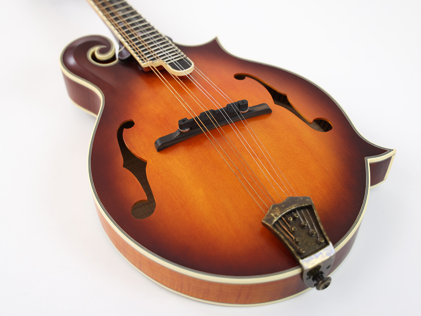 Afanti Mandolina F Estilo con Tapa de Abeto AAA Artesanal