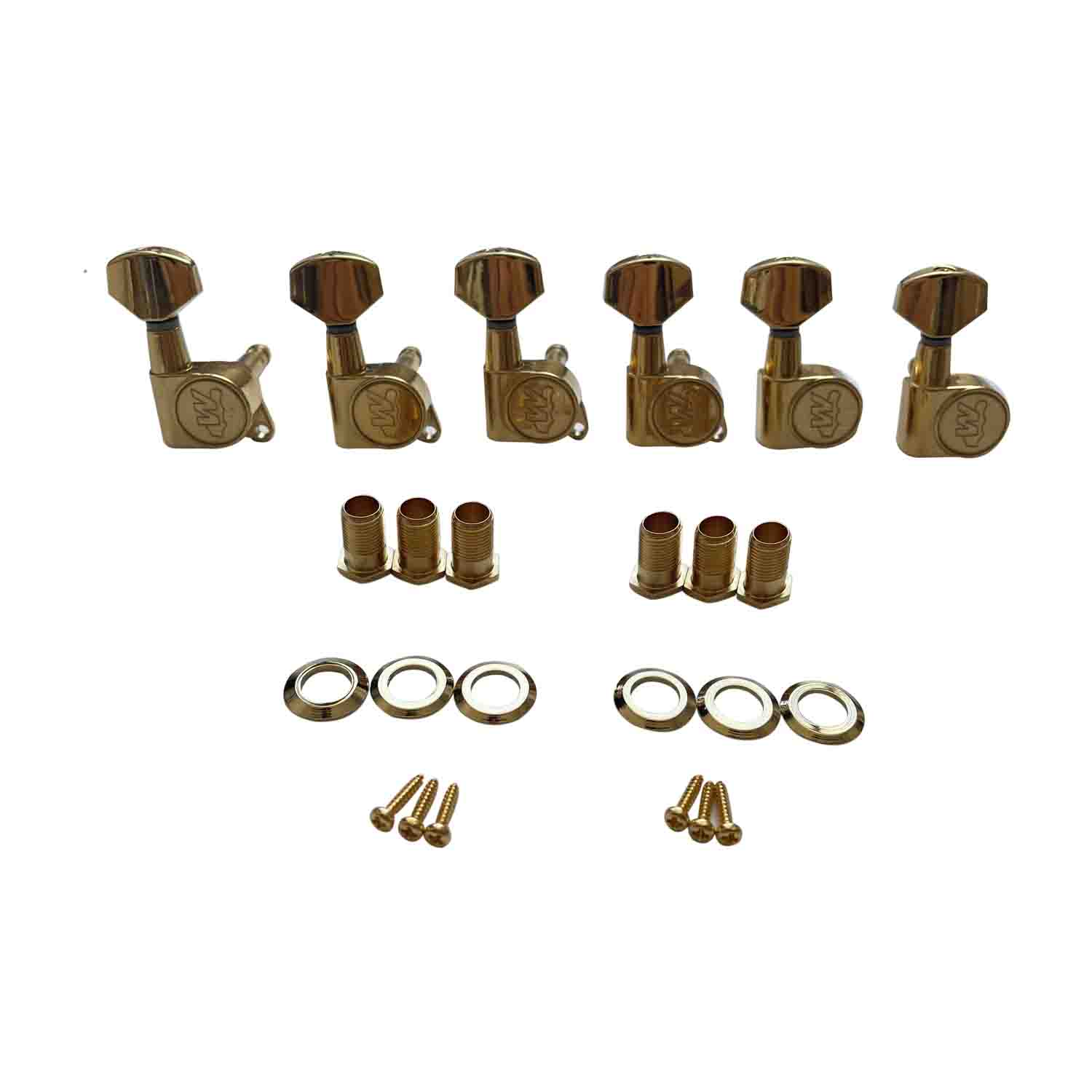 Afanti 6R-In-Line Clavijas de Oro para Guitarra Eléctrica Acústica Afanti 6R-In-Line Clavijas de Oro para Guitarra Eléctrica Acústica