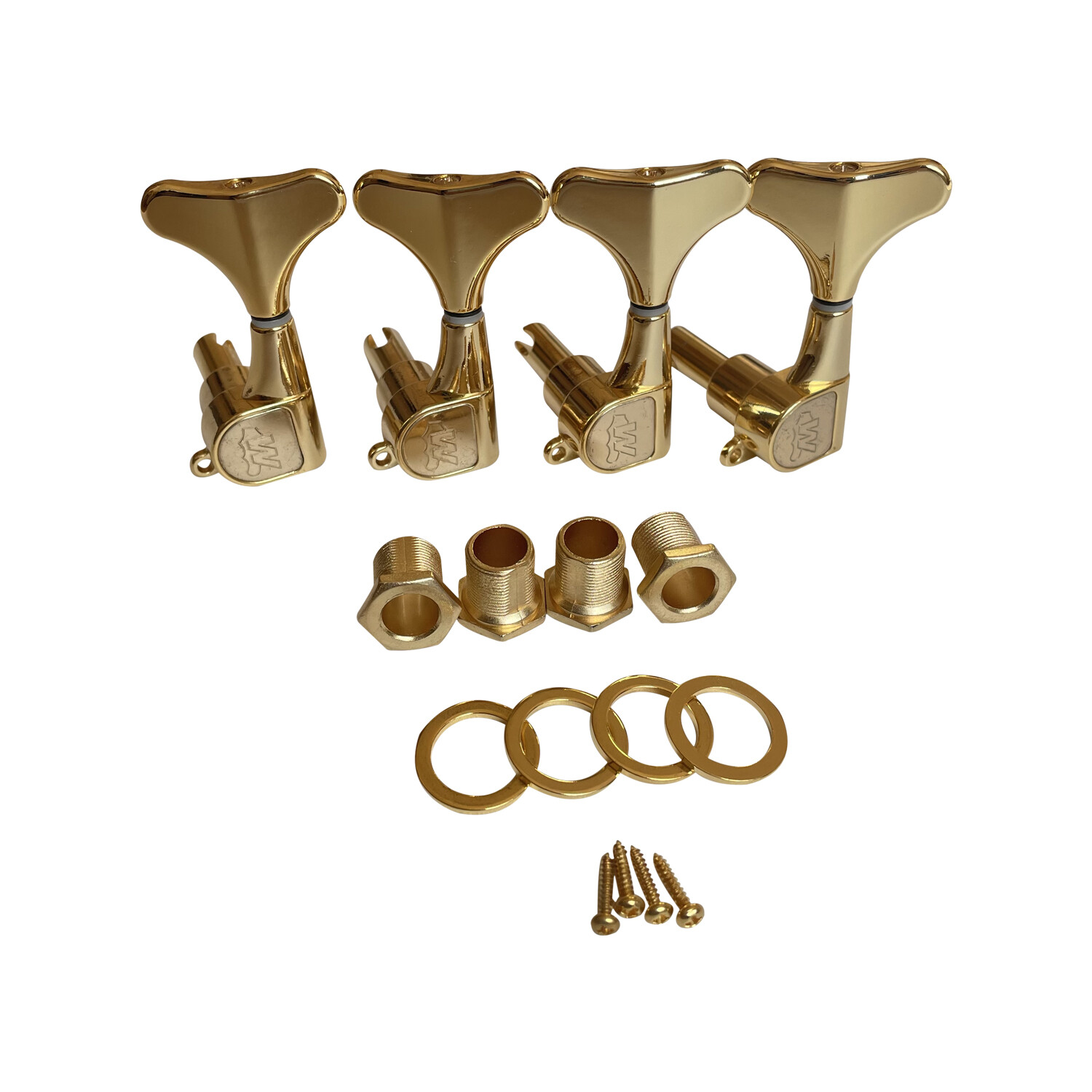Clavijas de afinación selladas Afanti 4L Gold para guitarra baja Clavijas de afinación selladas Afanti 4L Gold para guitarra baja