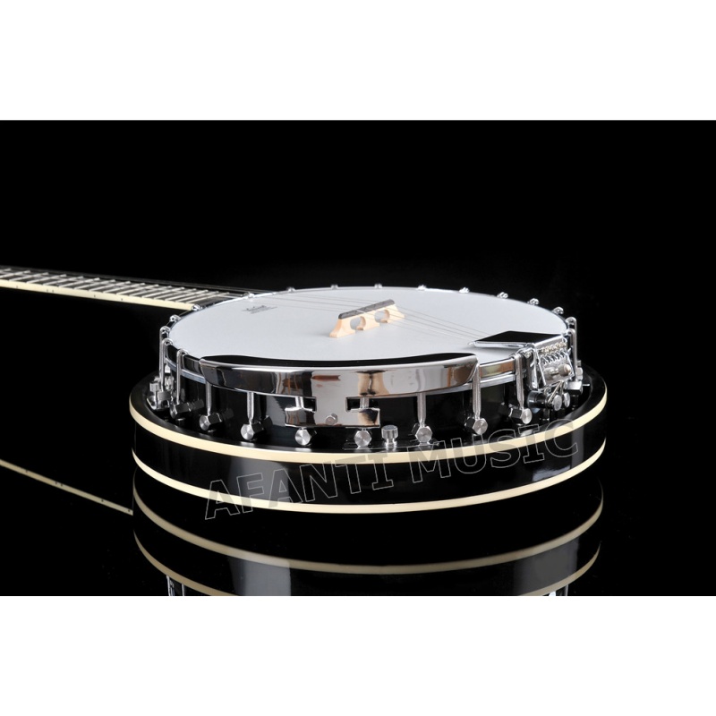 Afanti Banjo de 5 cuerdas con resonador de caoba