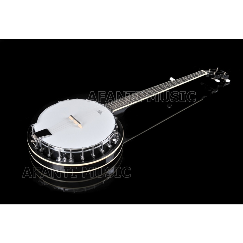 Afanti Banjo de 5 cuerdas con resonador de caoba