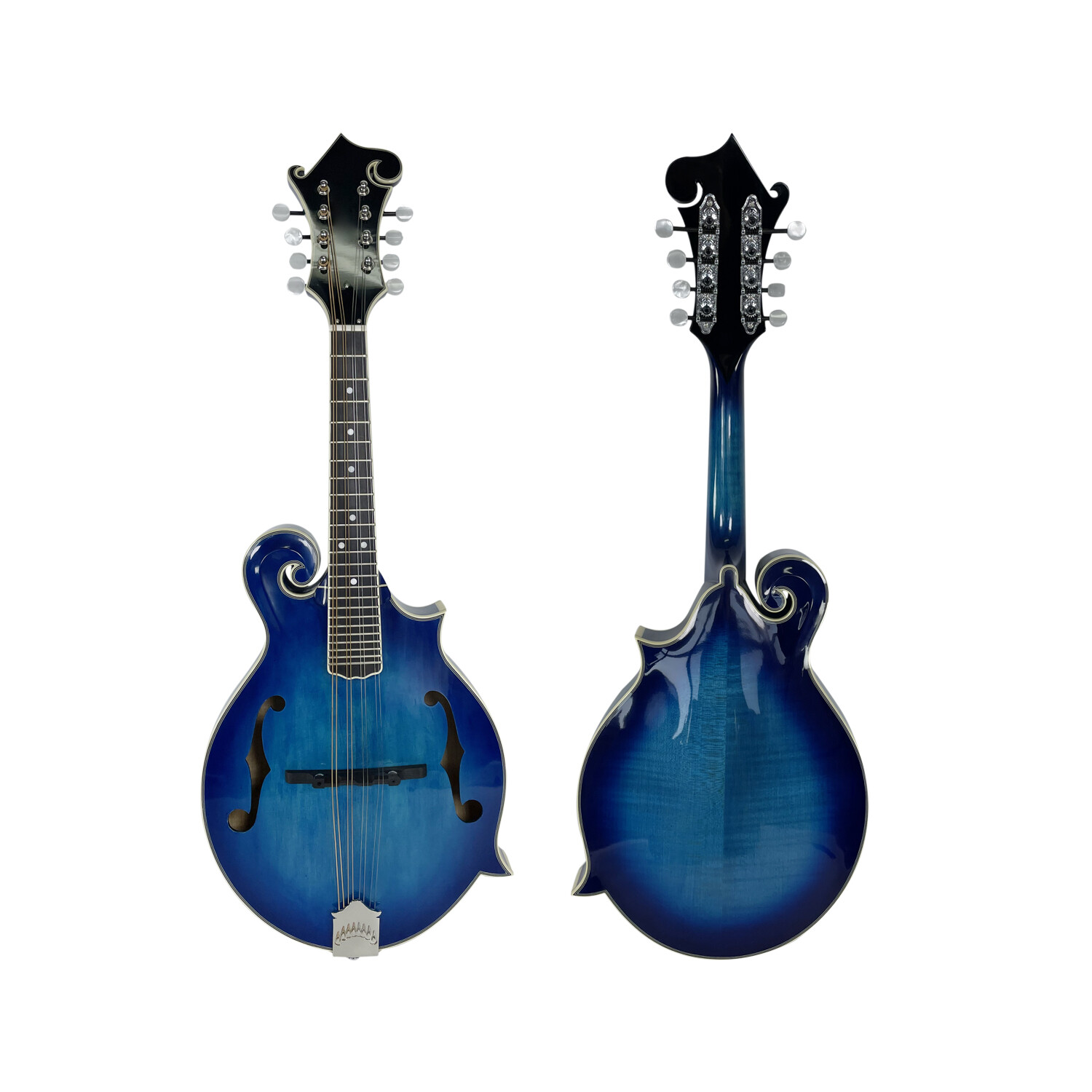 Afanti Handmade AB tapa sólida de abeto estilo F mandolina azul