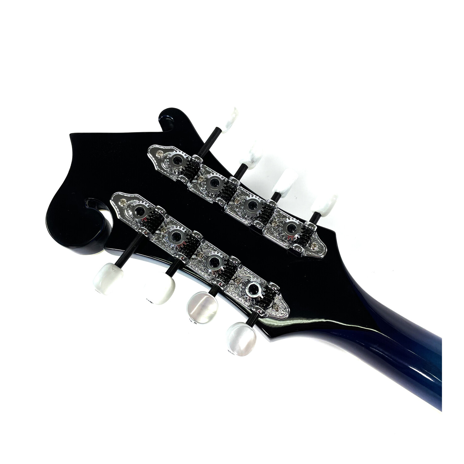 Afanti AB Mandolina F Azul con Tapa y Aros de Arce Flameado Sólido