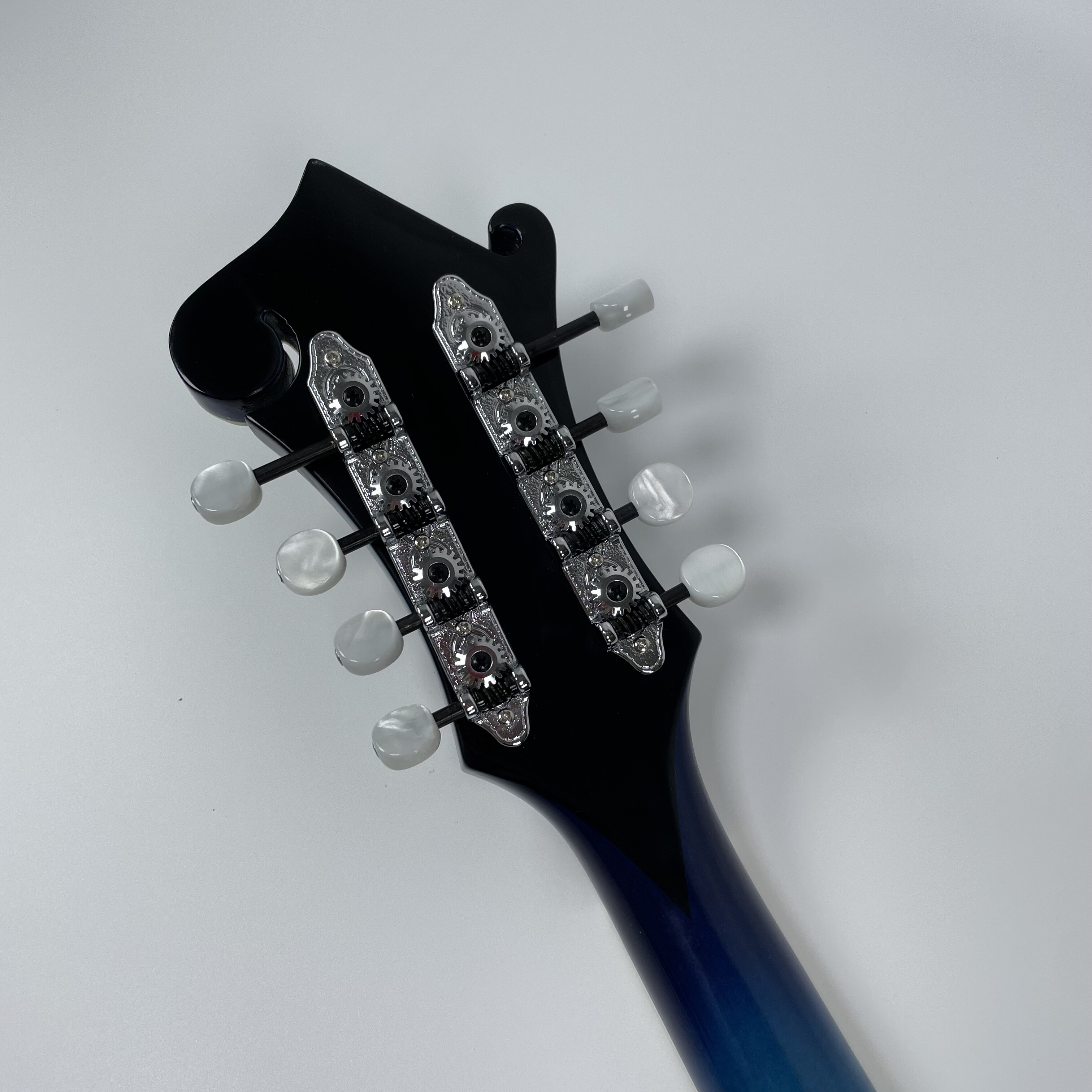 Afanti mandolina octava tallada a mano con tapa de abeto macizo grado AA en color azul