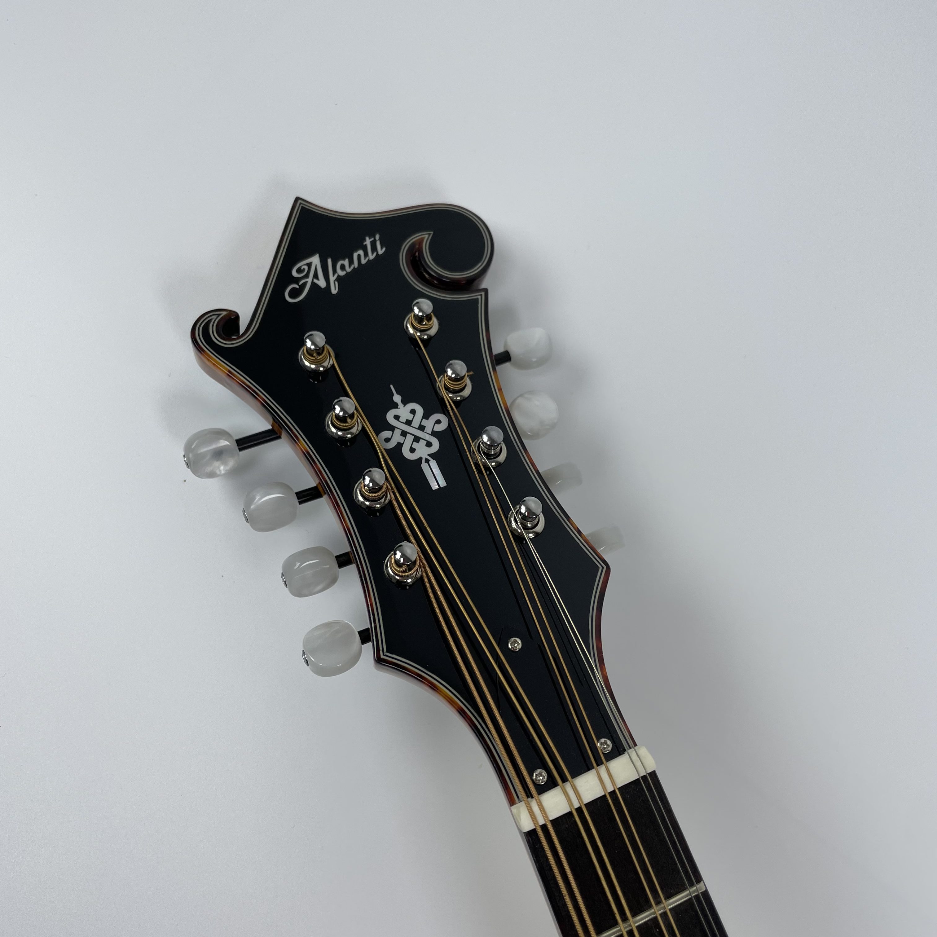 Afanti Hecho a Mano Tapa de Abeto Macizo Estilo F Octave Mandolina Color Gold Rush