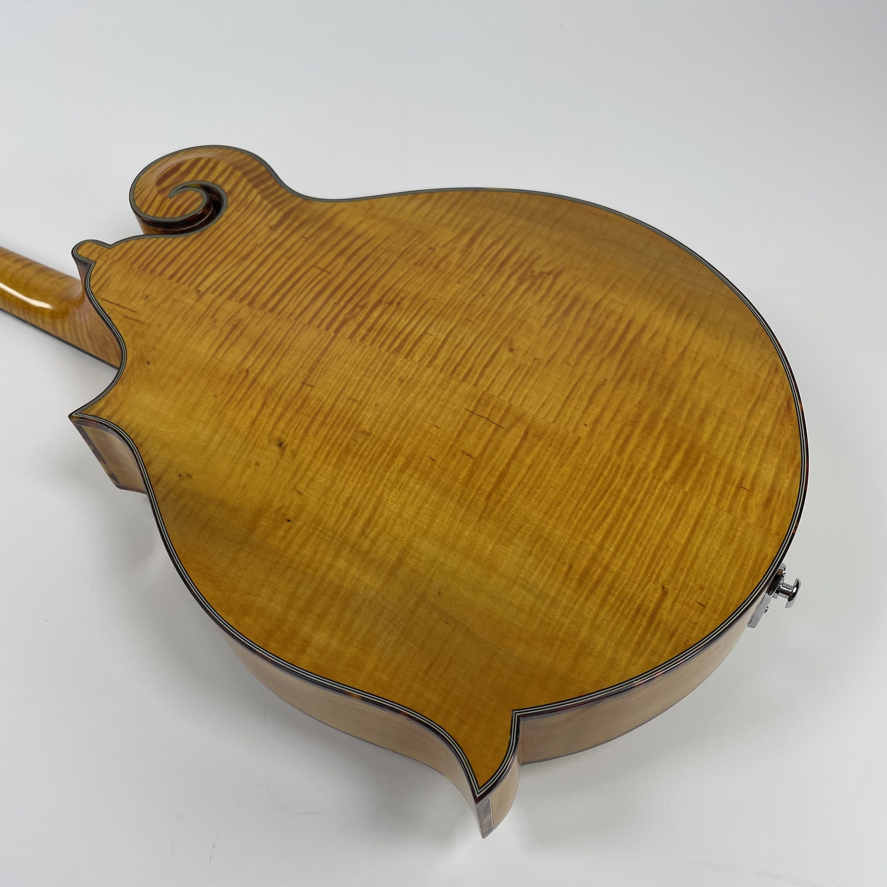 Afanti Hecho a Mano Tapa de Abeto Macizo Estilo F Octave Mandolina Color Gold Rush