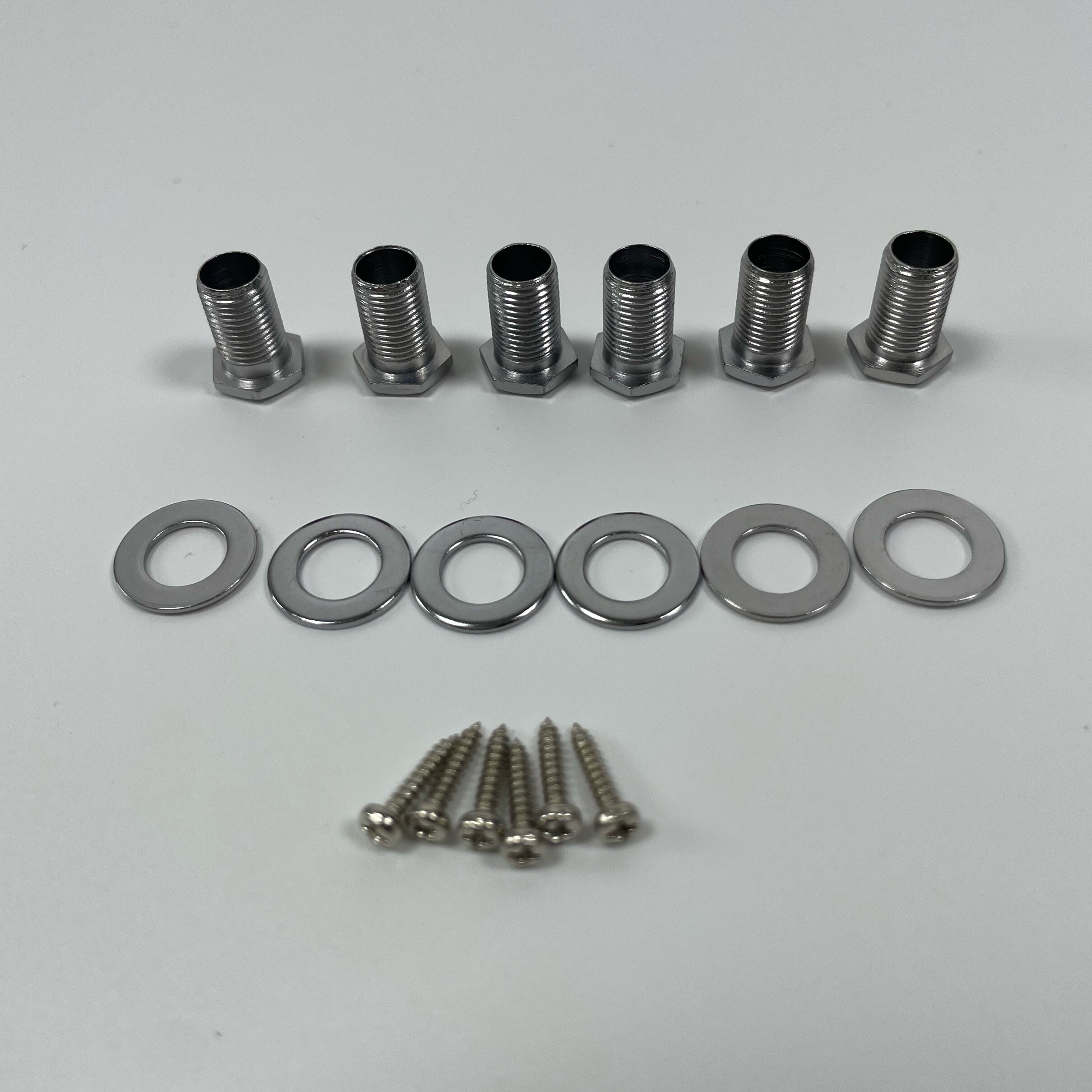 Afinadores cromados 3L3R para bajo de 6 cuerdas