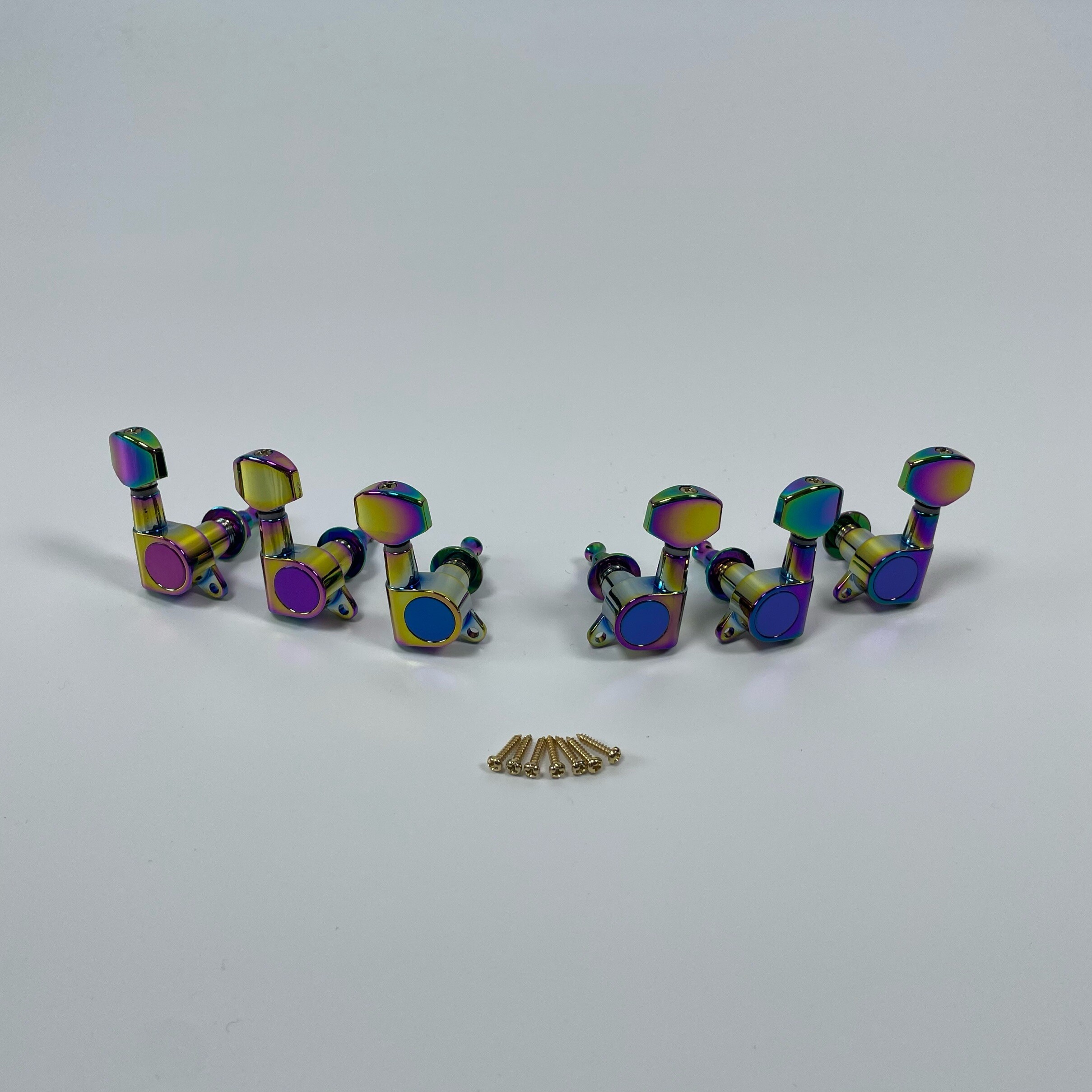 Titanio Arco Iris 6L6R Sellado Afinadores de Guitarra Eléctrica para DIY Guitar Replacement Parts Titanio Arco Iris 6L6R Sellado Afinadores de Guitarra Eléctrica para DIY Guitar Replacement Parts