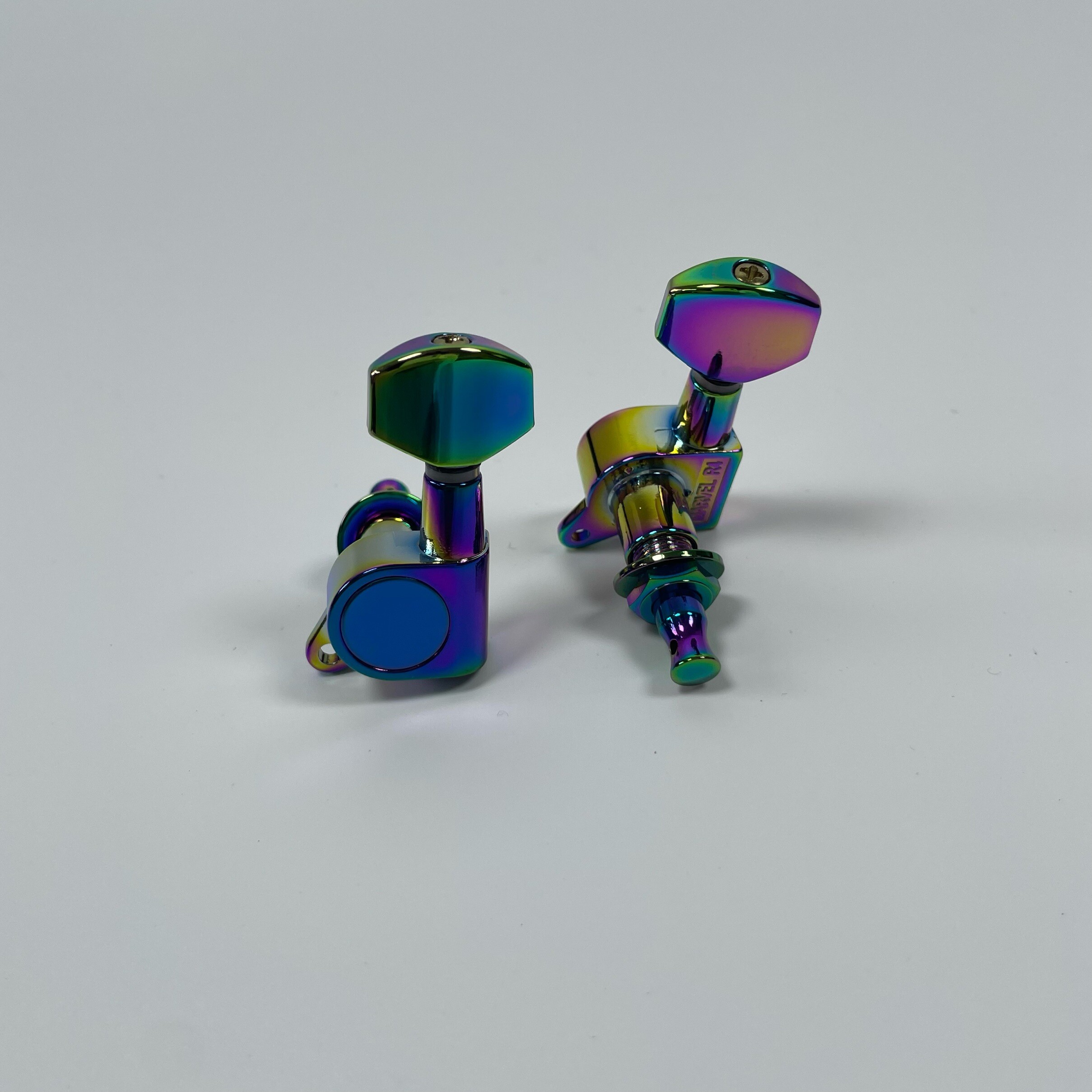 Afinadores Eléctricos Sellados Titanium Rainbow 3L3R para Partes de Repuesto de Guitarra DIY