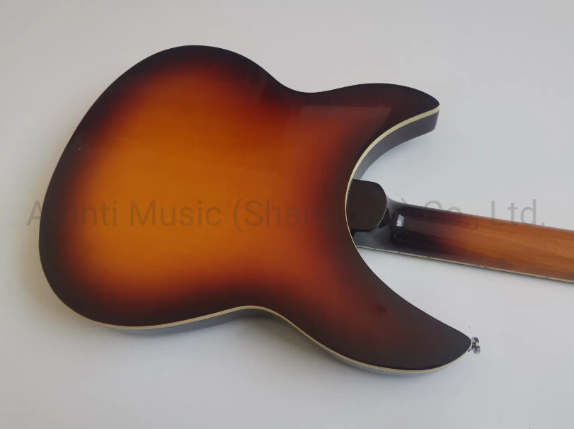 Afanti Music Guitarra Eléctrica Ricken Style de 12 cuerdas Sunburst