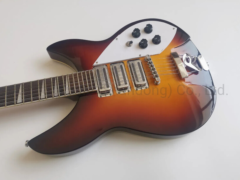 Afanti Music Guitarra Eléctrica Ricken Style de 12 cuerdas Sunburst