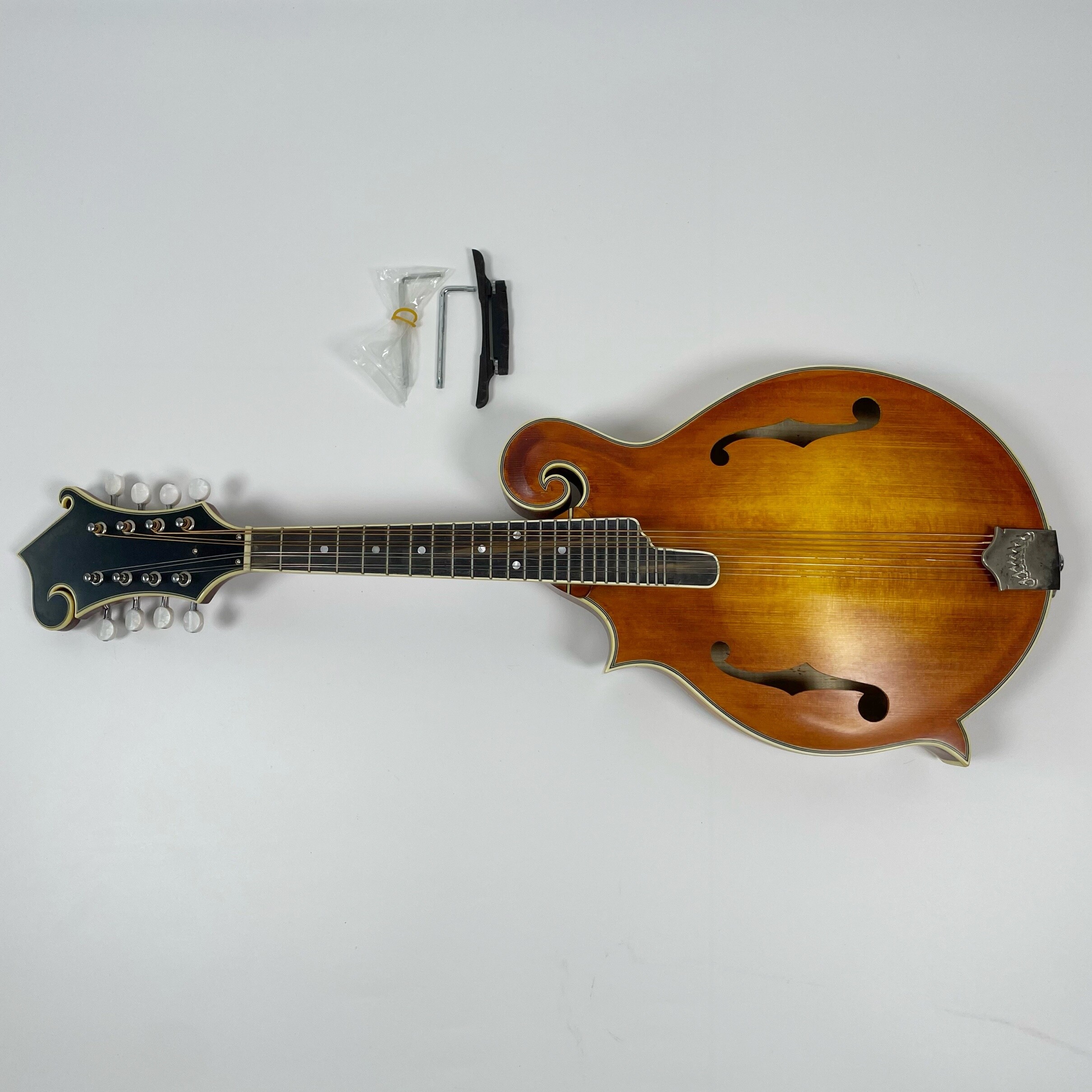 Afanti Mandolina F Estilo Zurda con Tapa de Abeto Macizo