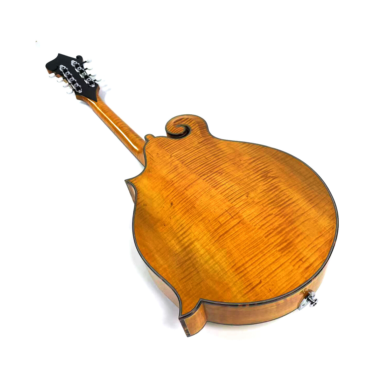 Afanti Mandolina Octava Estilo F con tapa de abeto macizo en color Gold Rush