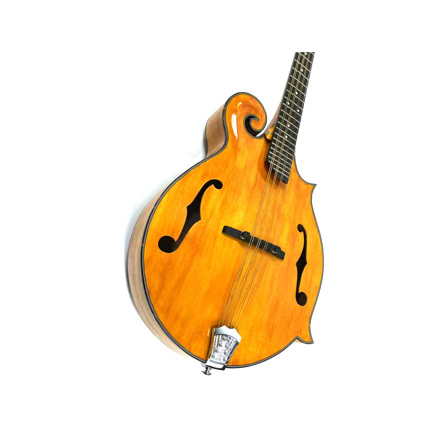 Afanti Mandolina Octava Estilo F con tapa de abeto macizo en color Gold Rush