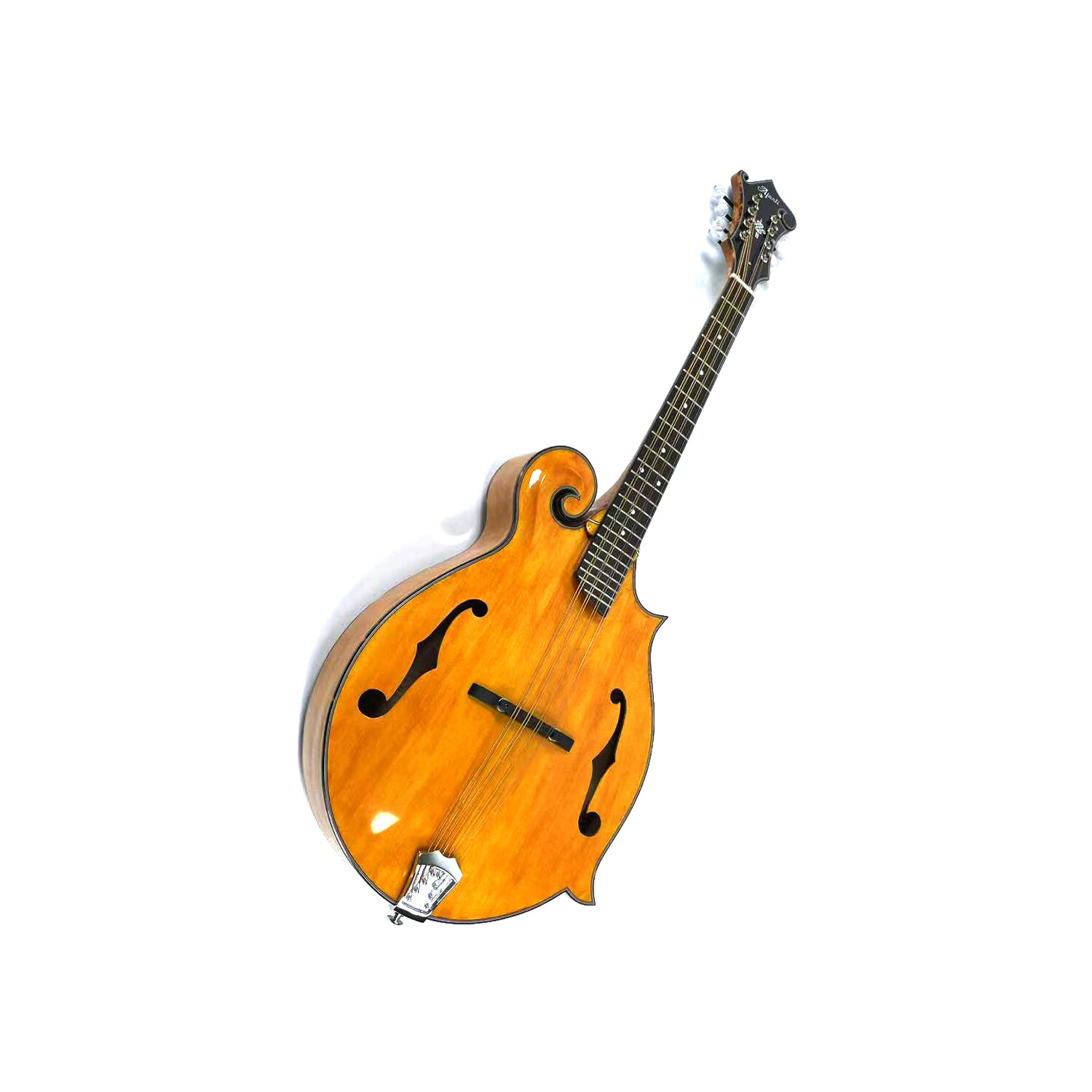 Afanti Mandolina Octava Estilo F con tapa de abeto macizo en color Gold Rush