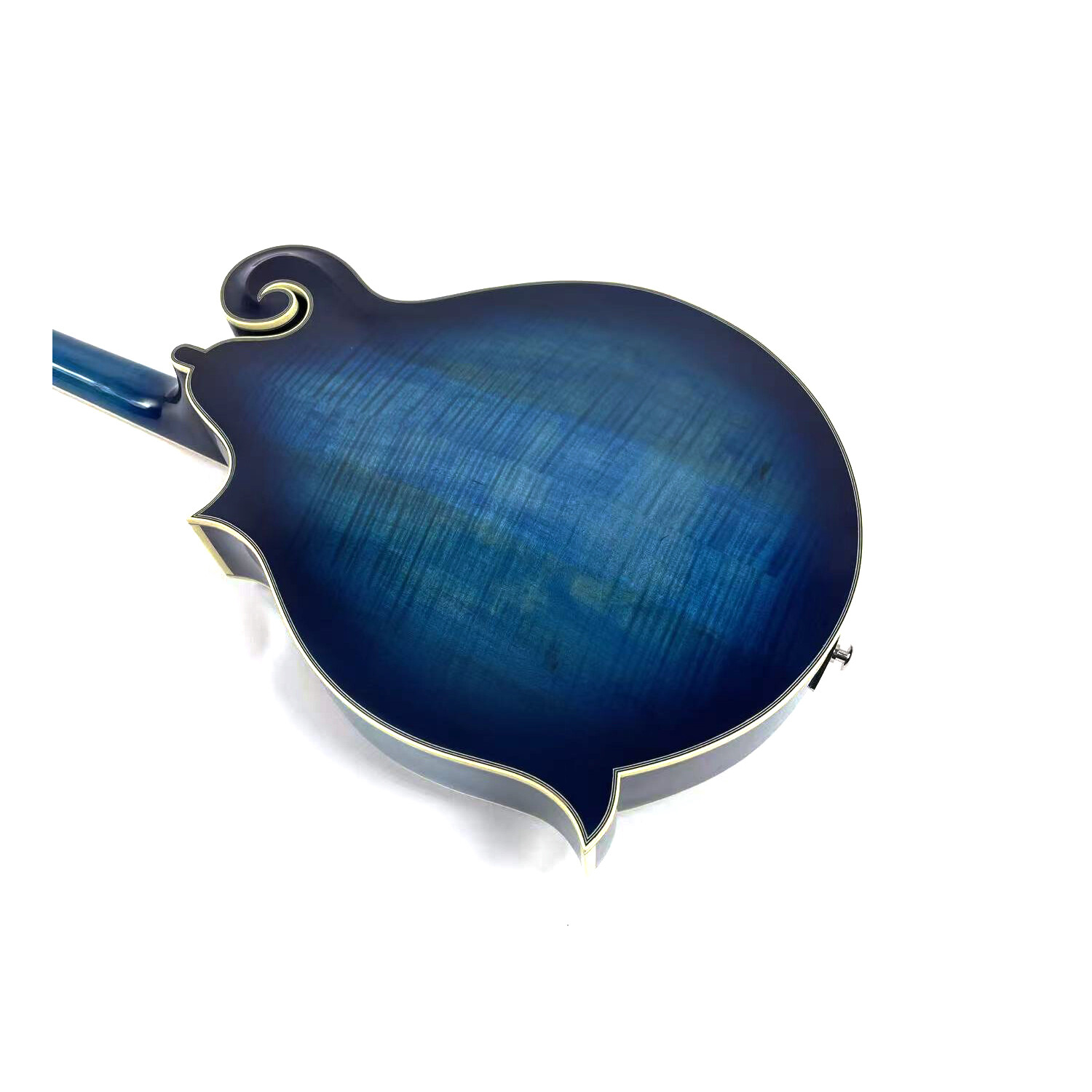 Afanti mandolina octava azul con tapa de abeto macizo grado AA tallada a mano