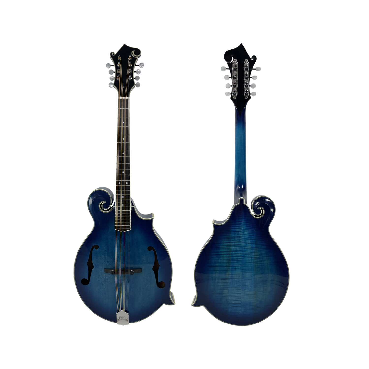 Afanti mandolina octava azul con tapa de abeto macizo grado AA tallada a mano Afanti mandolina octava azul con tapa de abeto macizo grado AA tallada a mano