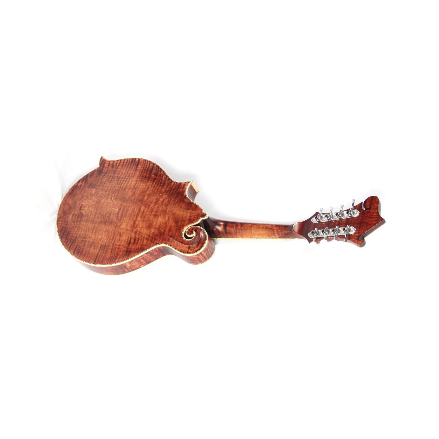 Afanti Mandolina de madera maciza de una pieza con tapa de arce flameado Instrumentos musicales