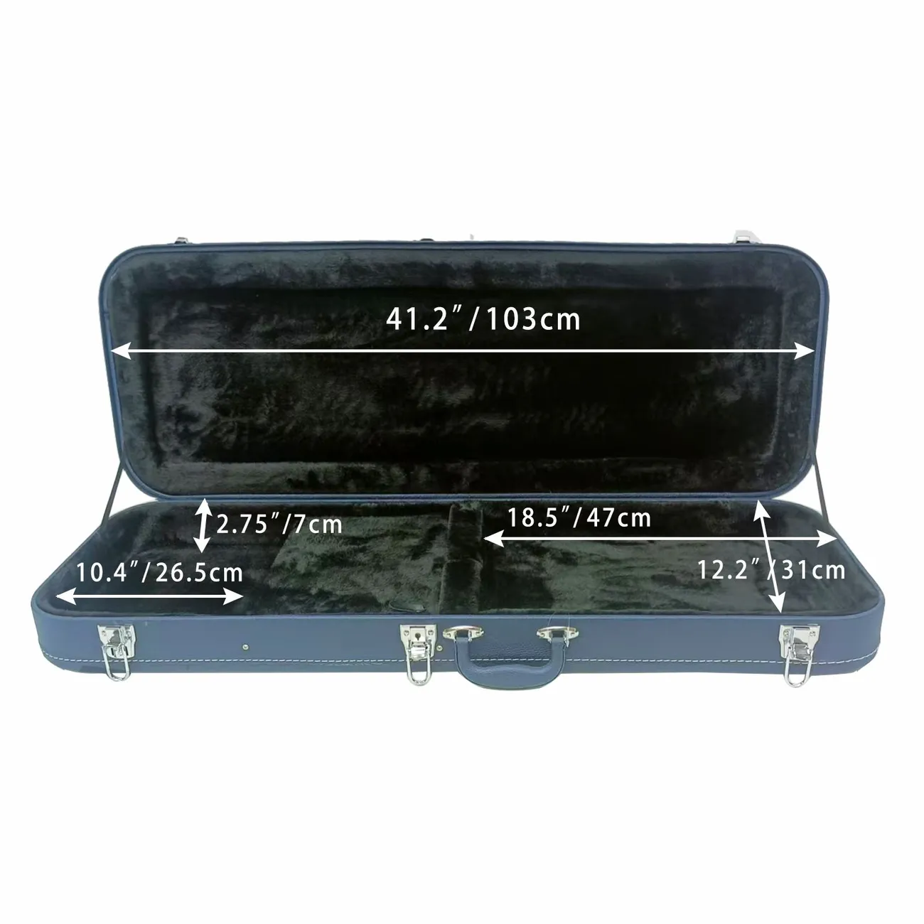 Estuche Rígido Rectangular para Guitarra Eléctrica