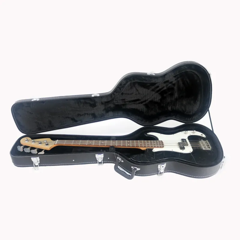 Estuche rígido para bajo eléctrico con contorno