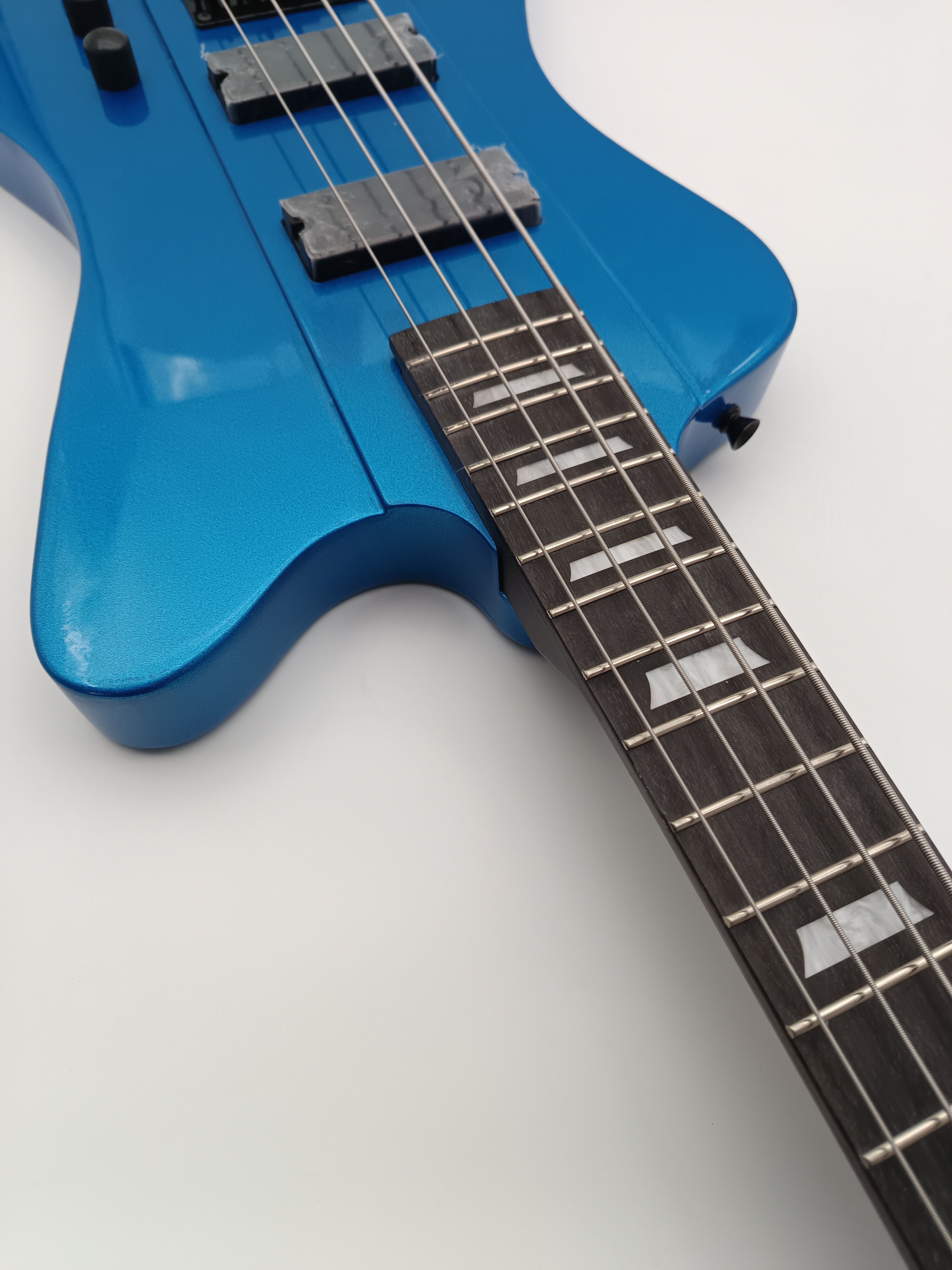 Afanti Guitarra Bajo Eléctrico 4 Cuerdas Color Azul