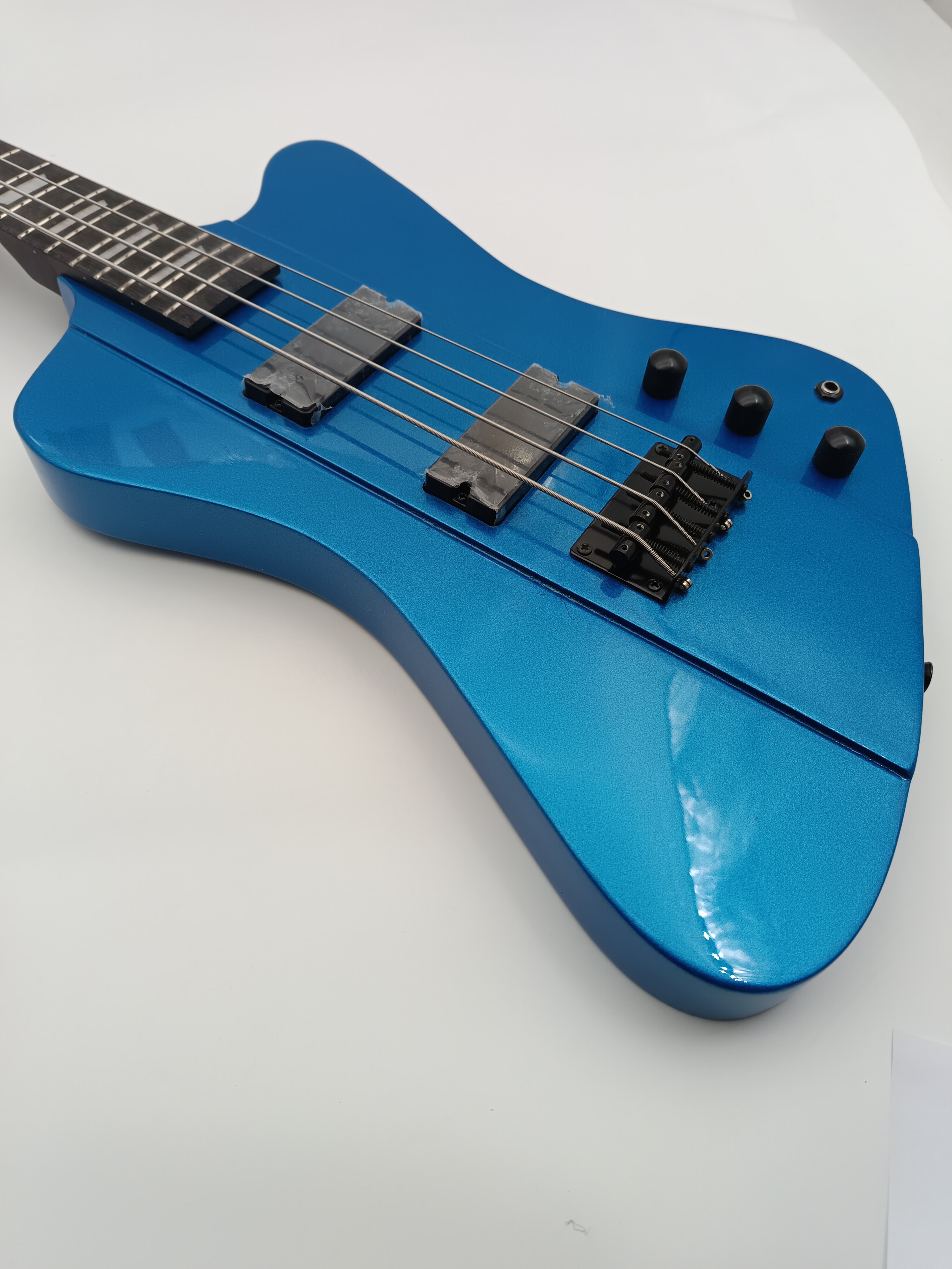 Afanti Guitarra Bajo Eléctrico 4 Cuerdas Color Azul